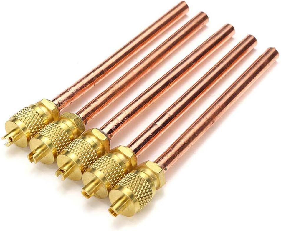 EsportsMJJ 5pcs Metal One-Way Air Valve Air Conditioning Refrigeration Service Access Valve 1/4 Inch