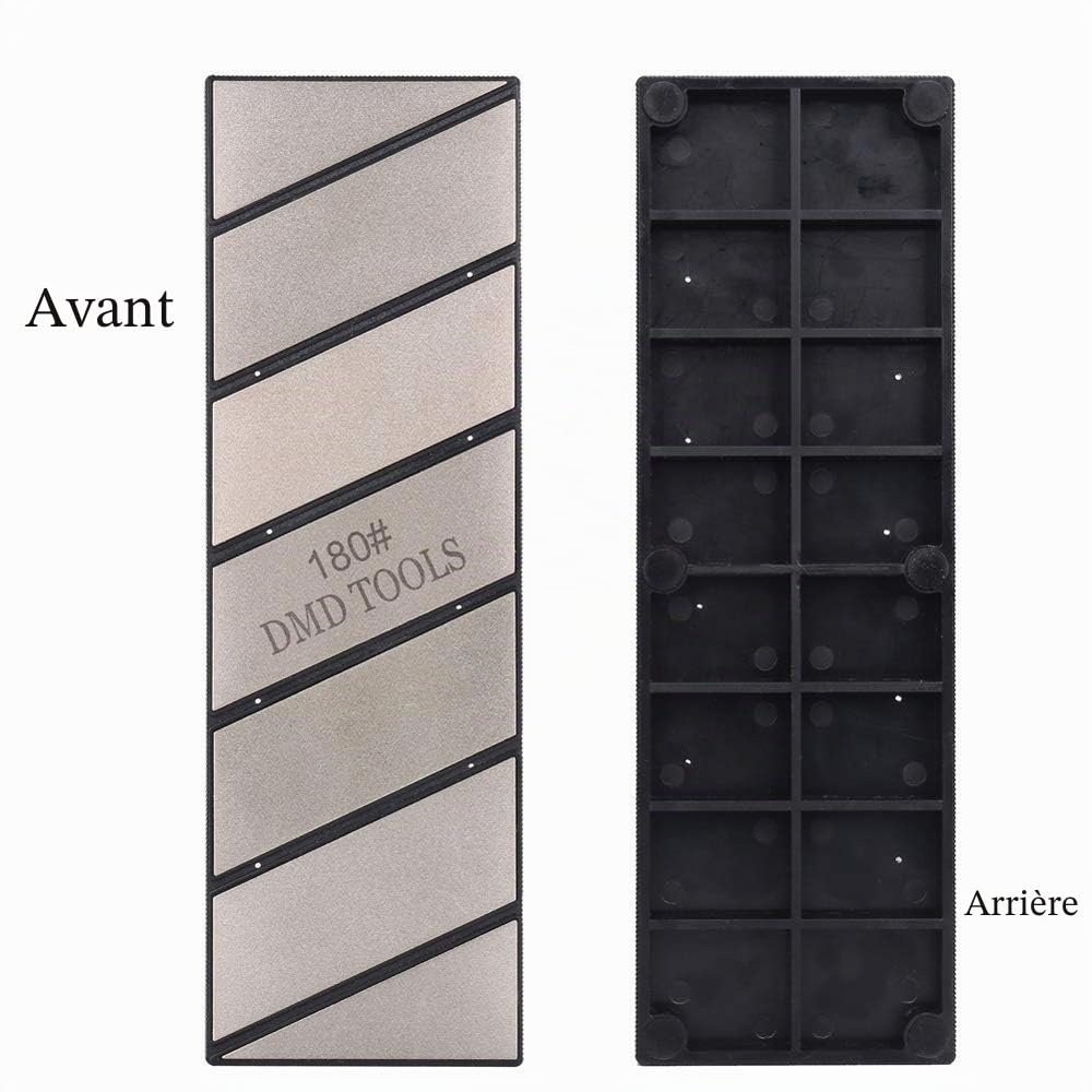Diamant Affûtage Pierre Diamant Aplatissement Pierre Plaque de rodage Simple Face 180Grit Fixation Aplatisseur 254 × 79 × 15mm