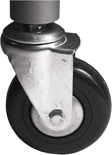 Miniatura 15 de Champion Sports Deluxe Heavy Duty Basketball Storage Cart with Locking Swivel Caster Wheels (Black)