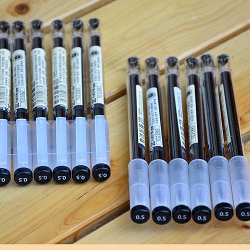 Miniatura 2 de Sencoo Paquete de 5 bolígrafos de tinta de gel negro bolígrafos de punta extra fina bolígrafo 0.020 in negro para oficina escuela estudiantes