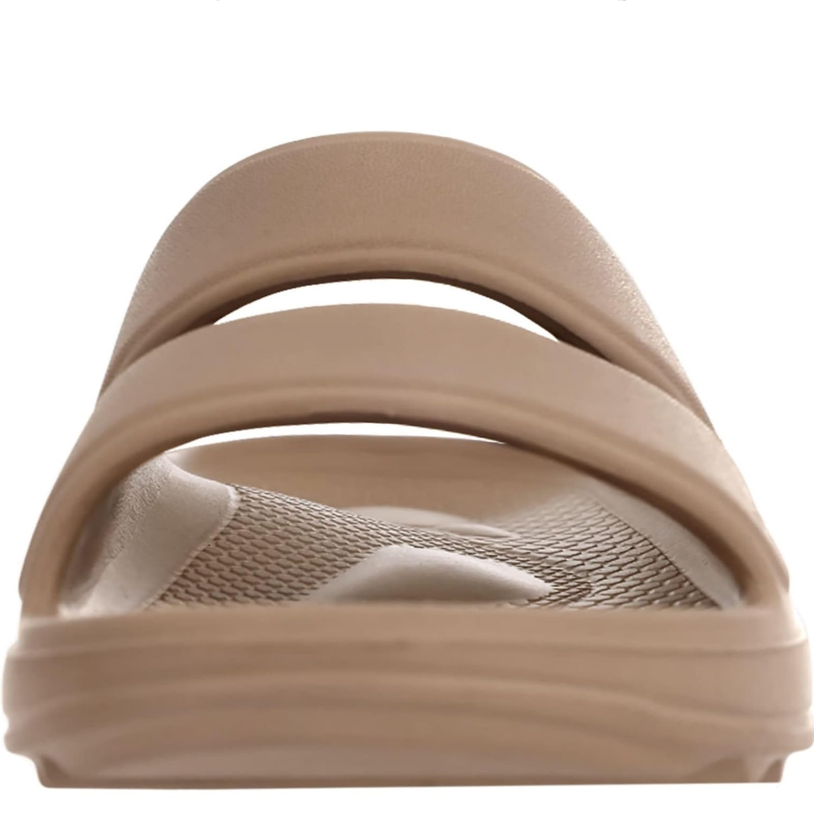 Slides Mujer Diapositivas De La Plataforma Correa Corte Doble Khaki Unisex - Zapatillas Dedo Abierto Eva Transpirables Cojín Grueso para Ducha Interior Y Desgaste Casual Al Aire Libre-black-41