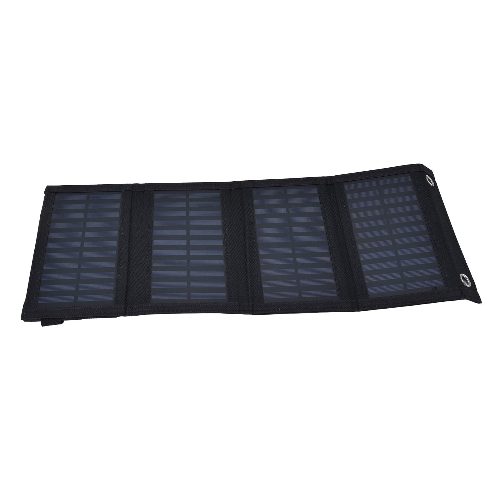 FTVOGUE Chargeur Solaire, Chargeur Solaire Pliable 20 W avec Panneaux en Silicone, Sortie USB 5 V 2 A, Conversion de 23 à 24%, Conception étanche à 4 Volets pour Camping, Randonnée, Voyage