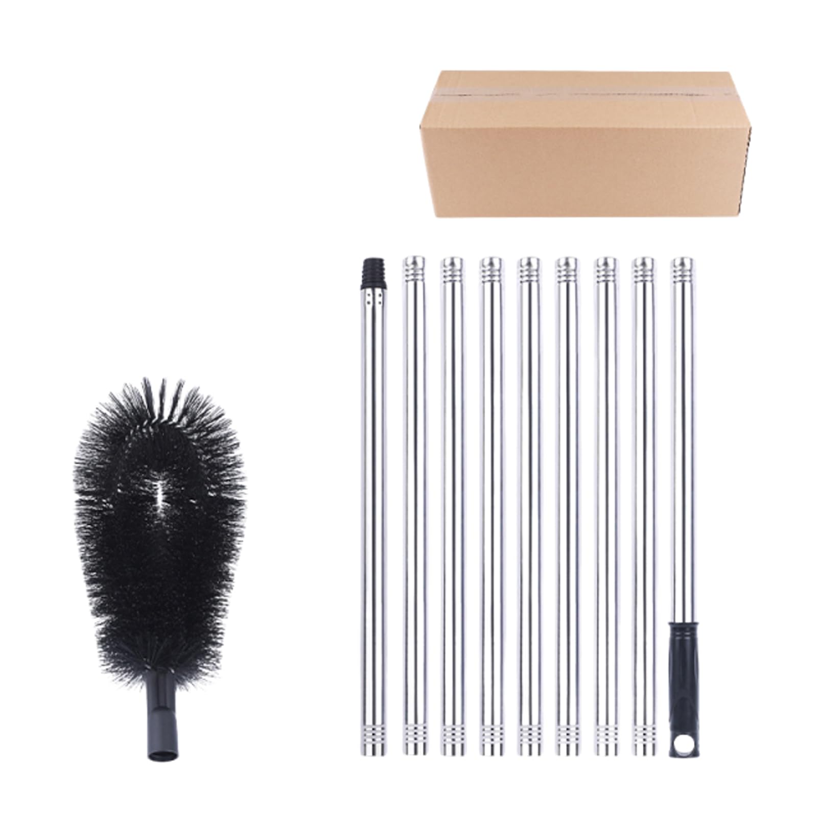 Kit de limpieza de techos de 3.6 metros con cepillo y pala para canaletas