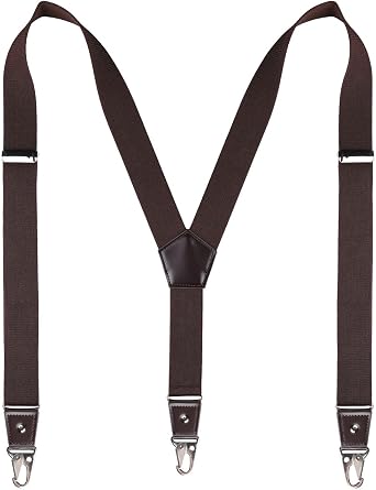 Suspenders for Men with Snap Hooks Adjustable 1.4" Wide