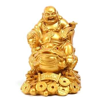 Amazon.co.jp: Deena 布袋さん 仏像 七福神 オブジェ インテリア