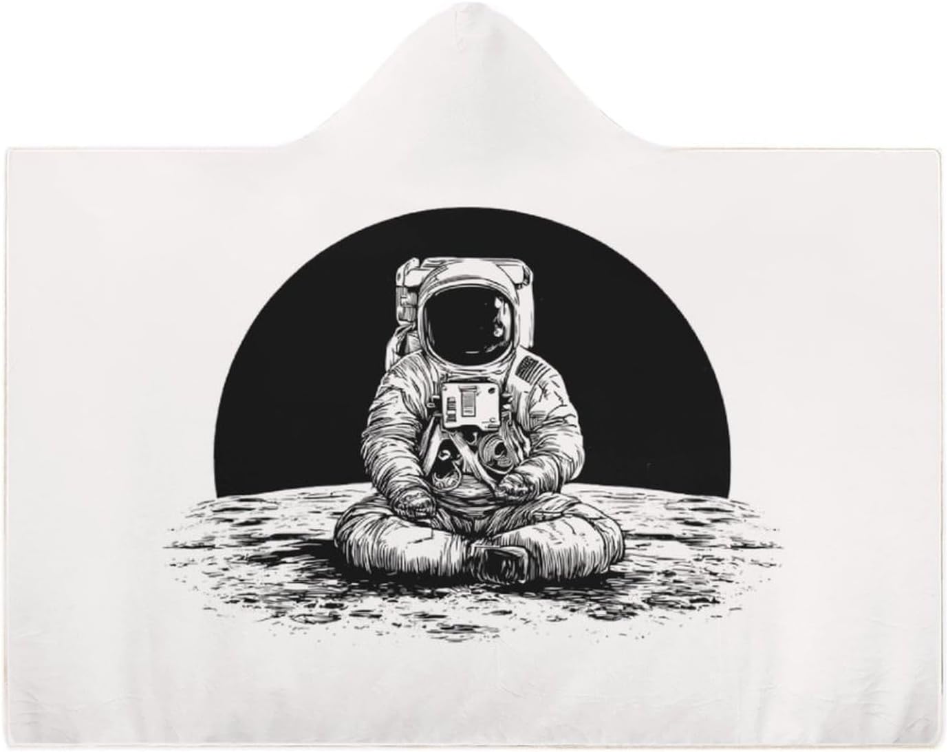 Astronaut Wearable Blanket Oversized Throw Cape | Cozy Hooded Blanket Gifts for Women Men