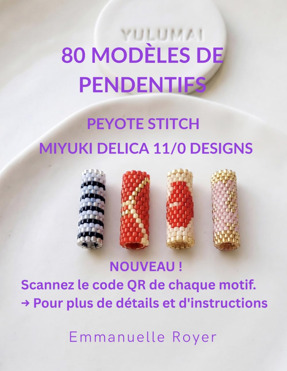 80 Diagrammes élégants pour pendentifs - Modèles de Perles Miyuki - collier: Instructions étape par étape du point peyote, Codes Couleurs Delica 11/0 ... Débutants et Confirmé (Beaded Jewelry & More)