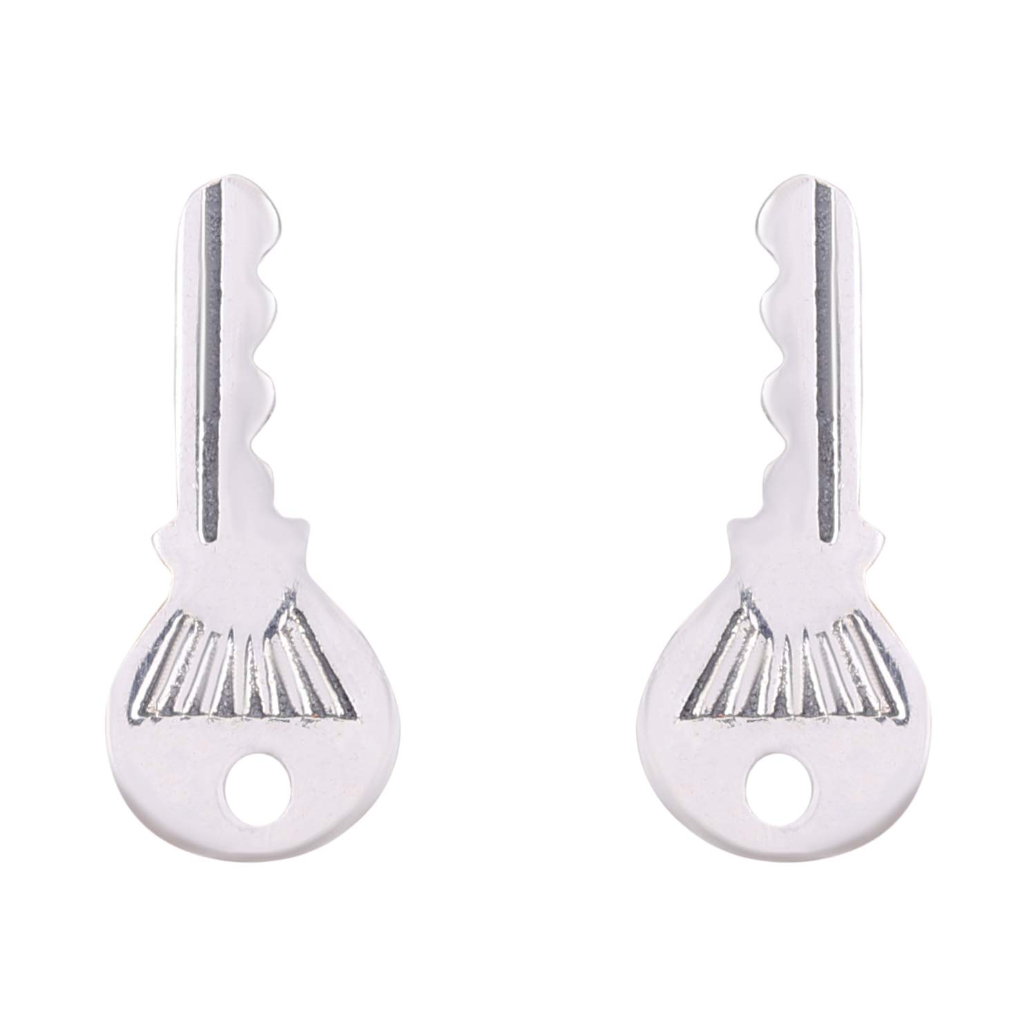 Nemichand Jewels Sterling Silver 925 Key Studs Earrings for mens & womens (B07G44FV19) Amazon Price History, Amazon Price Tracker