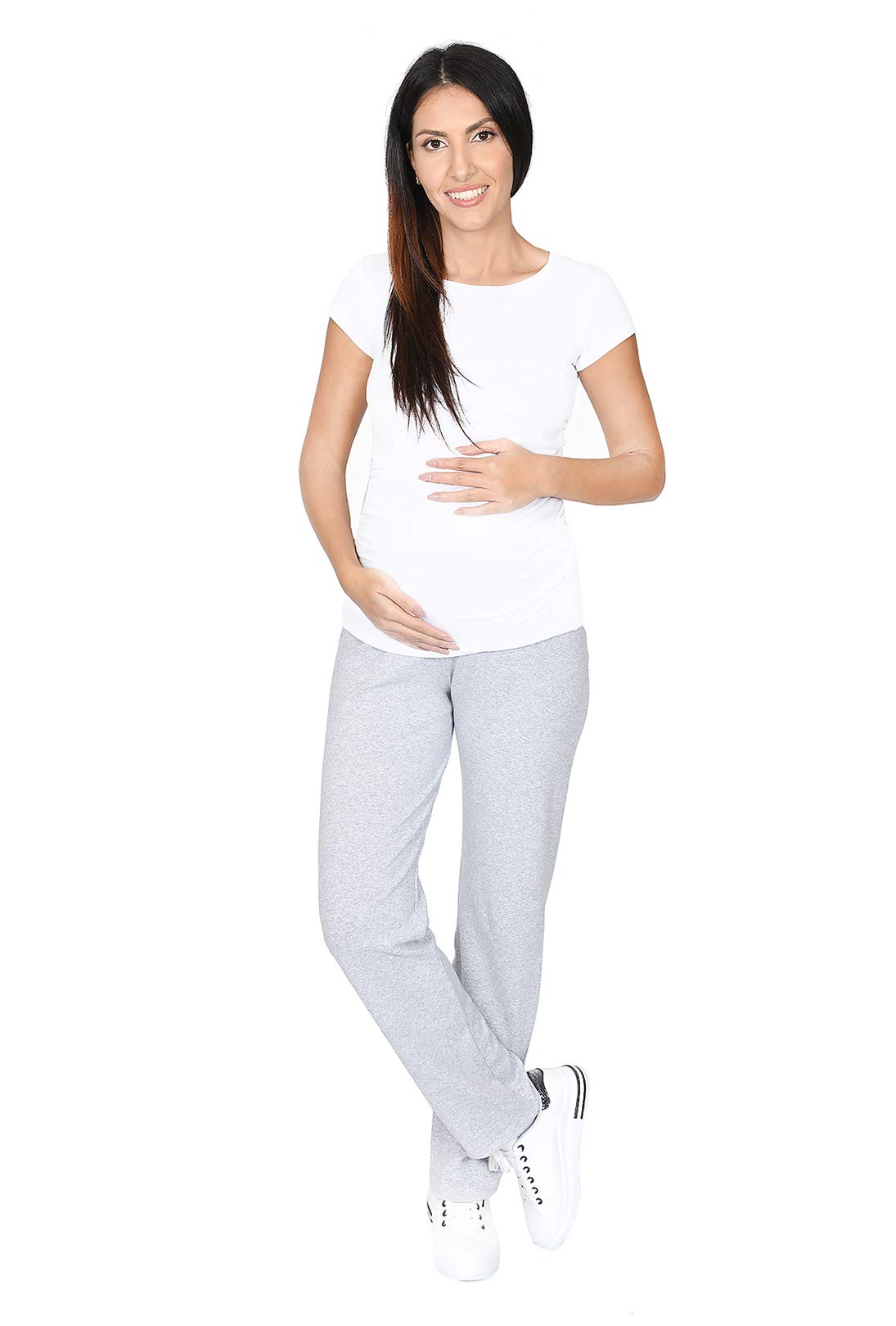 MijaCulture Maternity Cómodo Homewear Casual Yoga Pantalones 3010