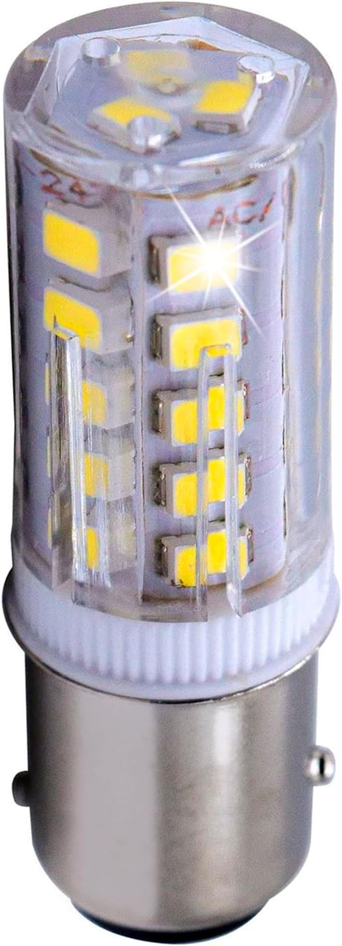 HQRP BAY15d LED Light Bulb Replacement for Ancor Marine Bulb 529340 529341 521158 521162 521166 529344 Double Contact Index Base, 33LED SMD2835 Cool White 12-24V DC Marine Navigation
