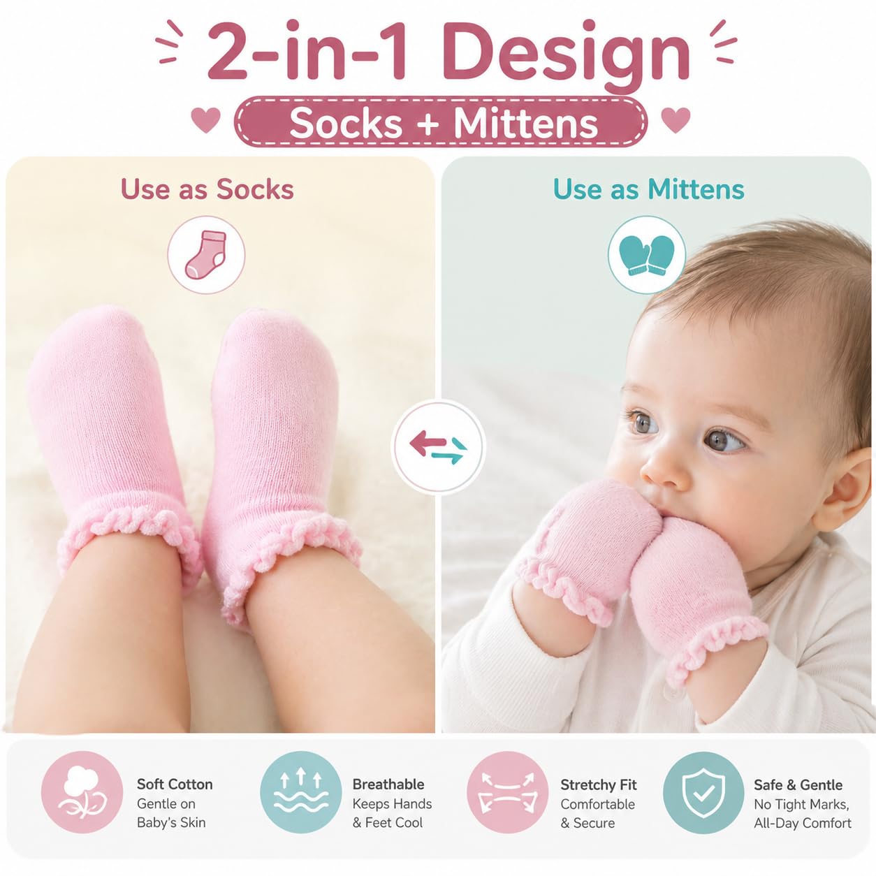 MYRDTR Candy Jaunty Mix Toddler Socks 15 Pairs | Stretch Elastic | Breathable Knit | Age 1-3 Yrs 3