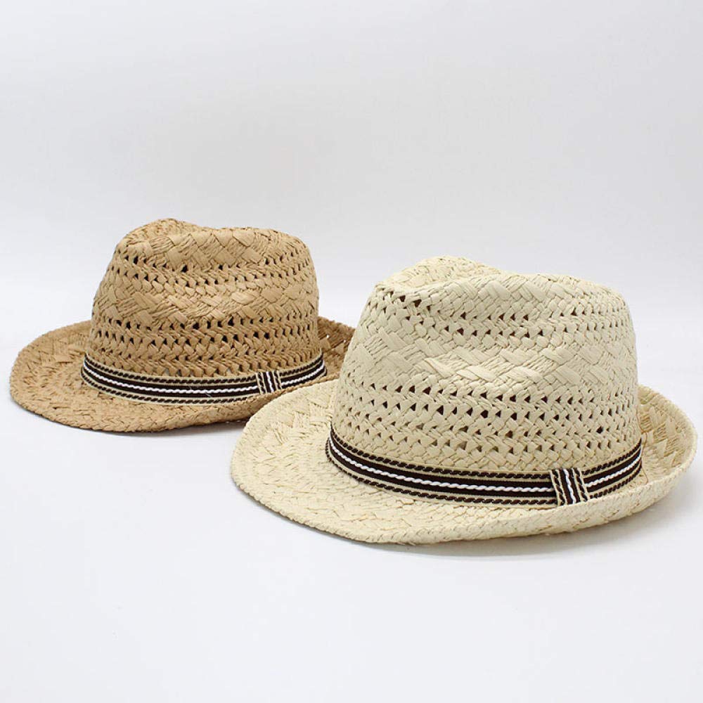 Sonnenhut Strohhut Hut Damen Seioum 2020 Sommer Unisex Kind Sonne Hut Freizeit Urlaub Panama Strohhut Frauen Breite Krempe Beach Jazz Männer Hüte Faltbares Chapeau