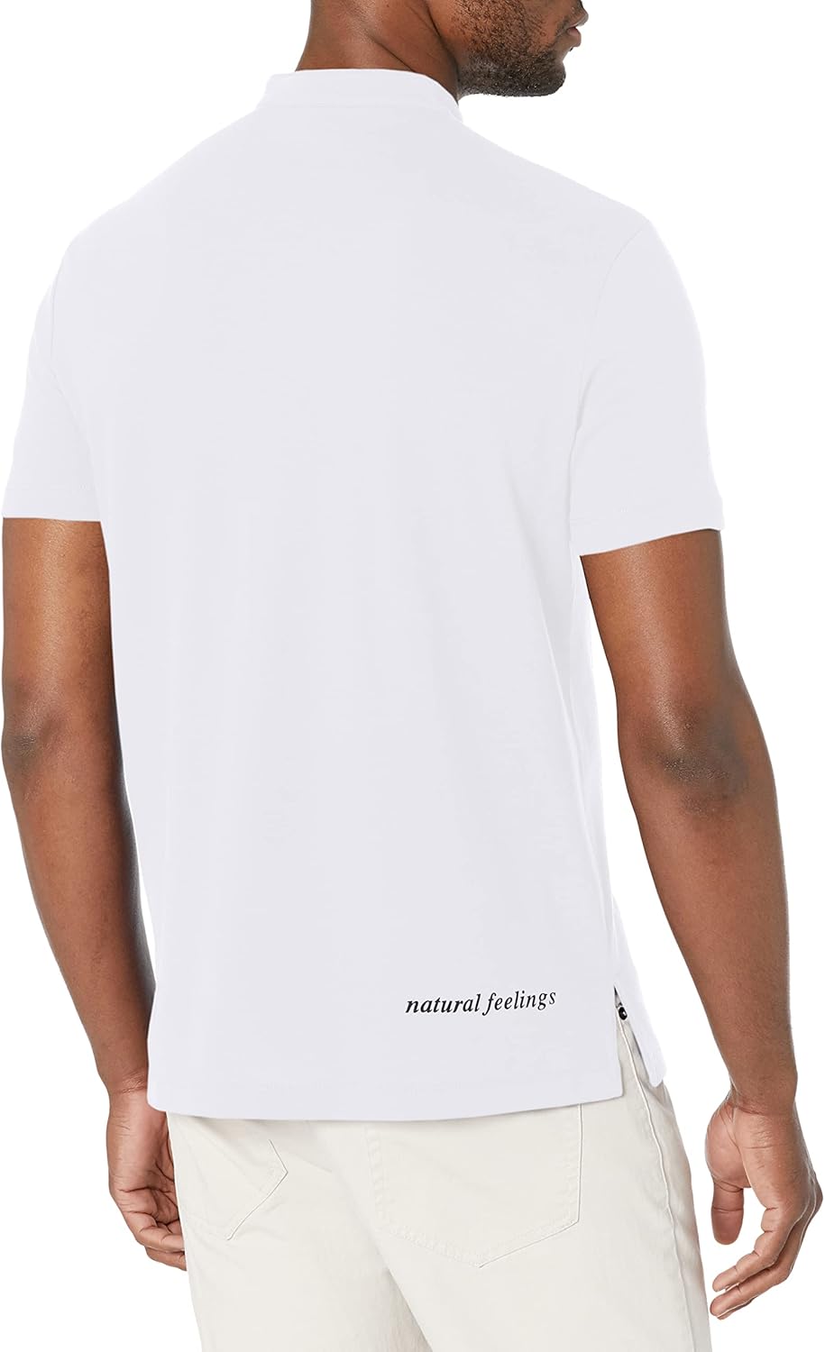 Armani Exchange Men's Band Collar Piquet Polo Shirt - Image 2