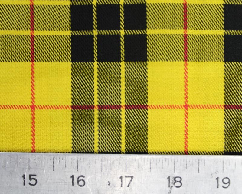 CraftsFabrics Polyviscose Tartan Rainbow Extra Wide 100% Cotton Craft Fabric Material for Quilting Clothing, Sewing (Yellow - Image 4