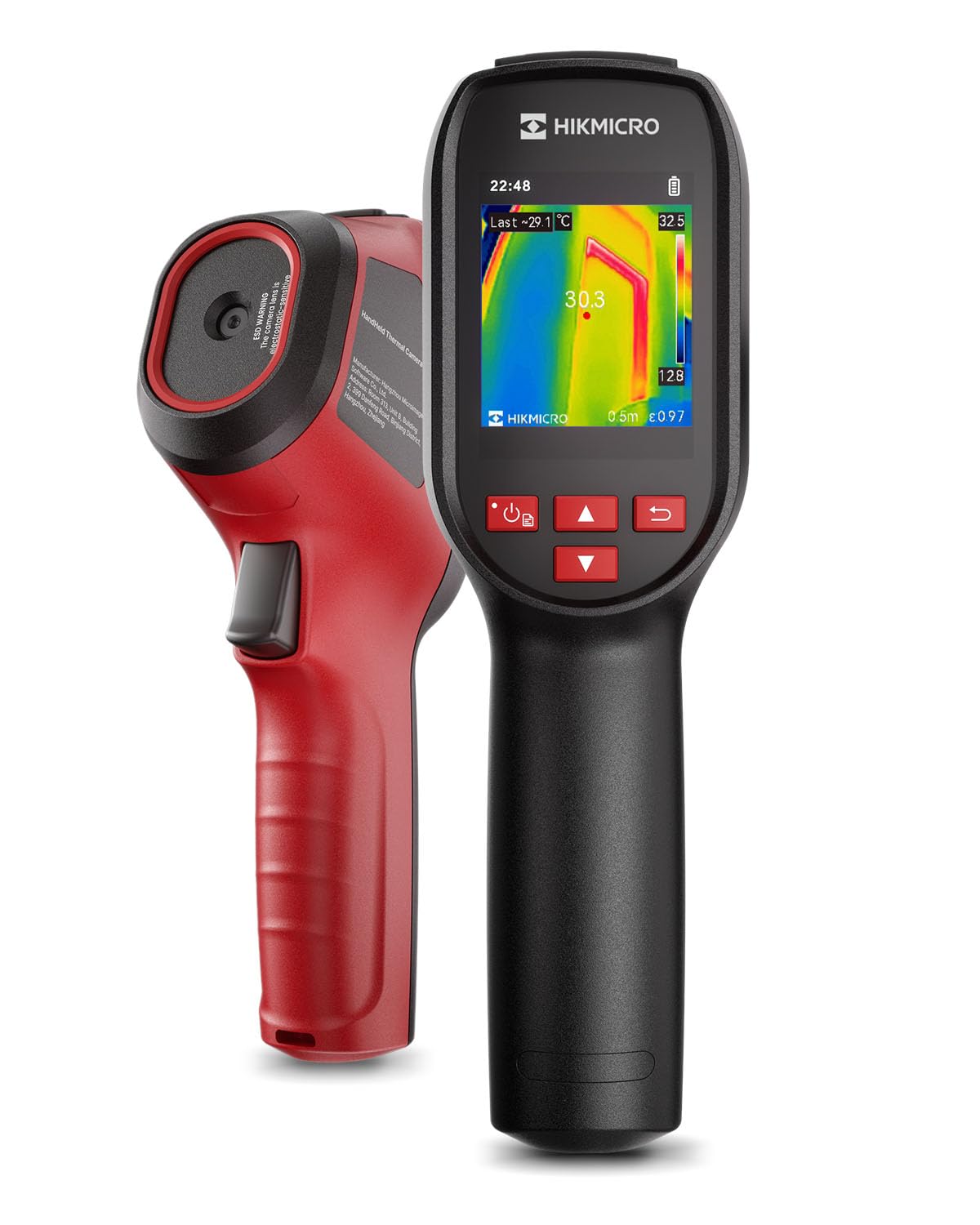 HIKMICRO D01 Lite Camera Thermique, Résolution IR 96×96, Double Mode Caméra Thermique Infrarouge, -20 °C à 550 °C, 25Hz Taux de Rafraîchissement, 14 Heures d'Autonomie, Pour fuite d'eau, HVAC
