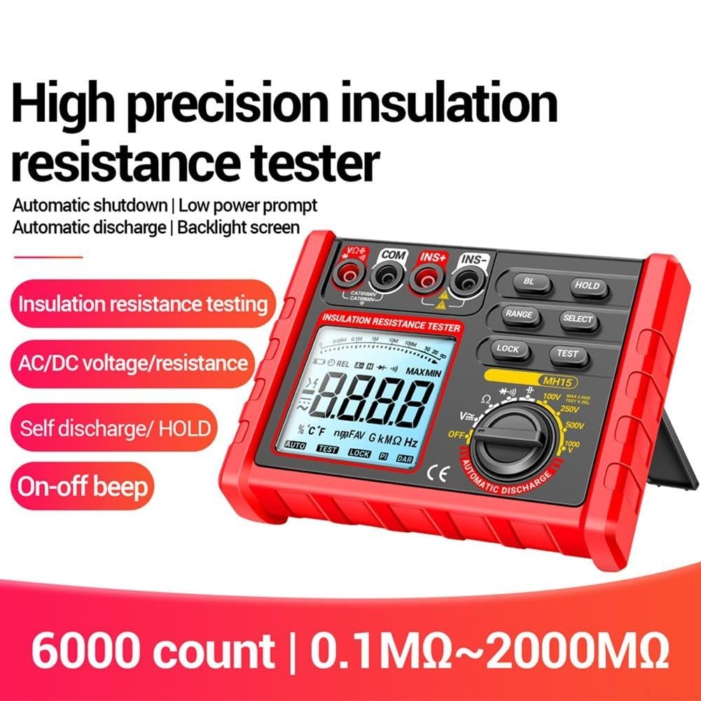 MH15 Megohmmetro digitale 1000 V tester di isolamento (MH15 16 in 1)