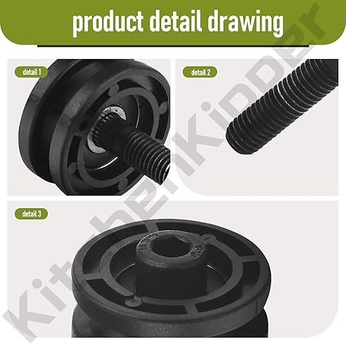 Miniatura 3 de 305784005 305784001 - Ensamblaje de rodillo de sierra para azulejos compatible con Ridgid DT180EVO, se adapta a modelos de sierra de azulejos de 7