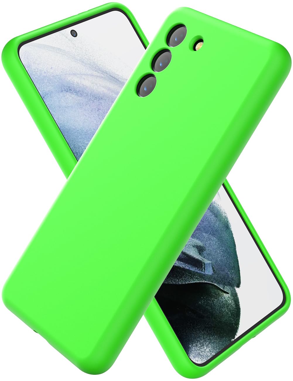 CUZMIGO for Samsung Galaxy S21 Case Liquid Silicone, Slim Fit Thin Soft Shockproof Phone Case for Women Girl Men Cute, Upgraded Camera Protection and