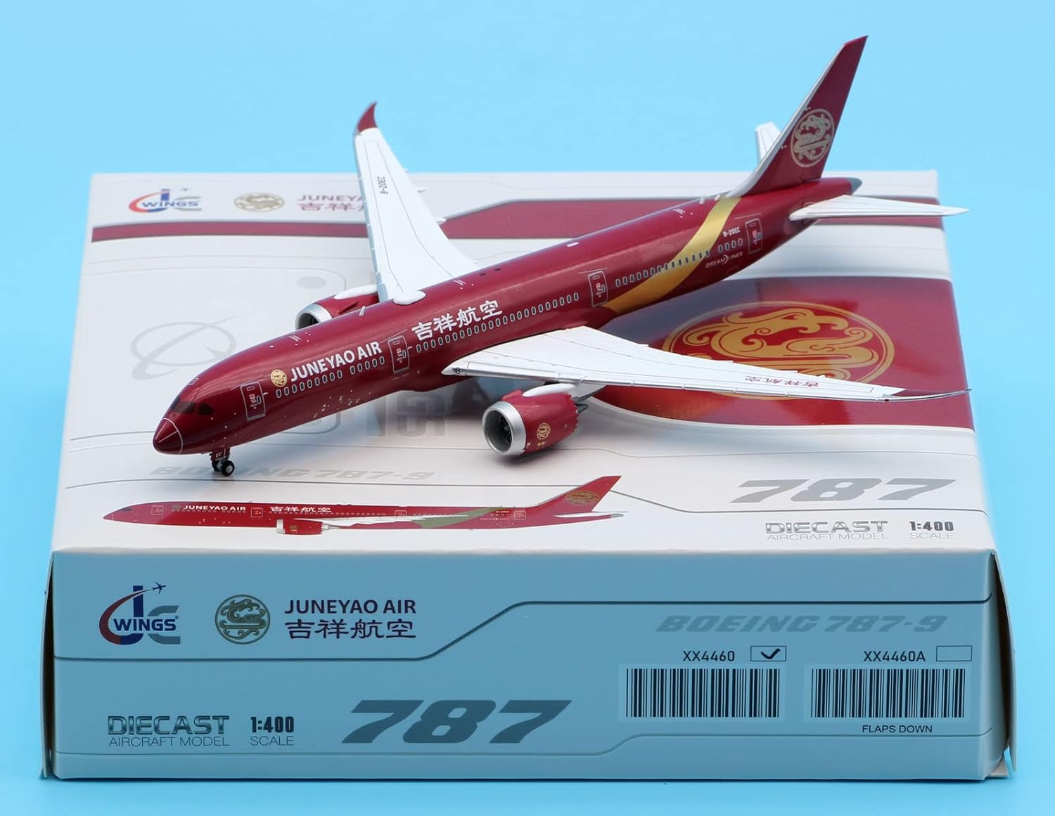 Jc Wings Dreamliner 1 400 787 9 Air Aircraft Alloy Boeing Collectible Diecast Gift Jet Juneyao Model Plane Reg B ec Xx4460 ダイキャスト航空機 ボーイング モデル 飛行機 最安挑戦 1 400