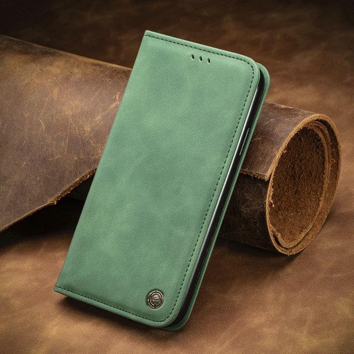 ClickCase for Samsung Galaxy S21 FE 5G Sheepskin Series Faux Leather Wallet Flip Case with Video Stand & Magnetic Closure Lightweight Flip Cover for Samsung Galaxy S21 FE 5G (Green) (B0D8LCPSDN) Amazon Price History, Amazon Price Tracker