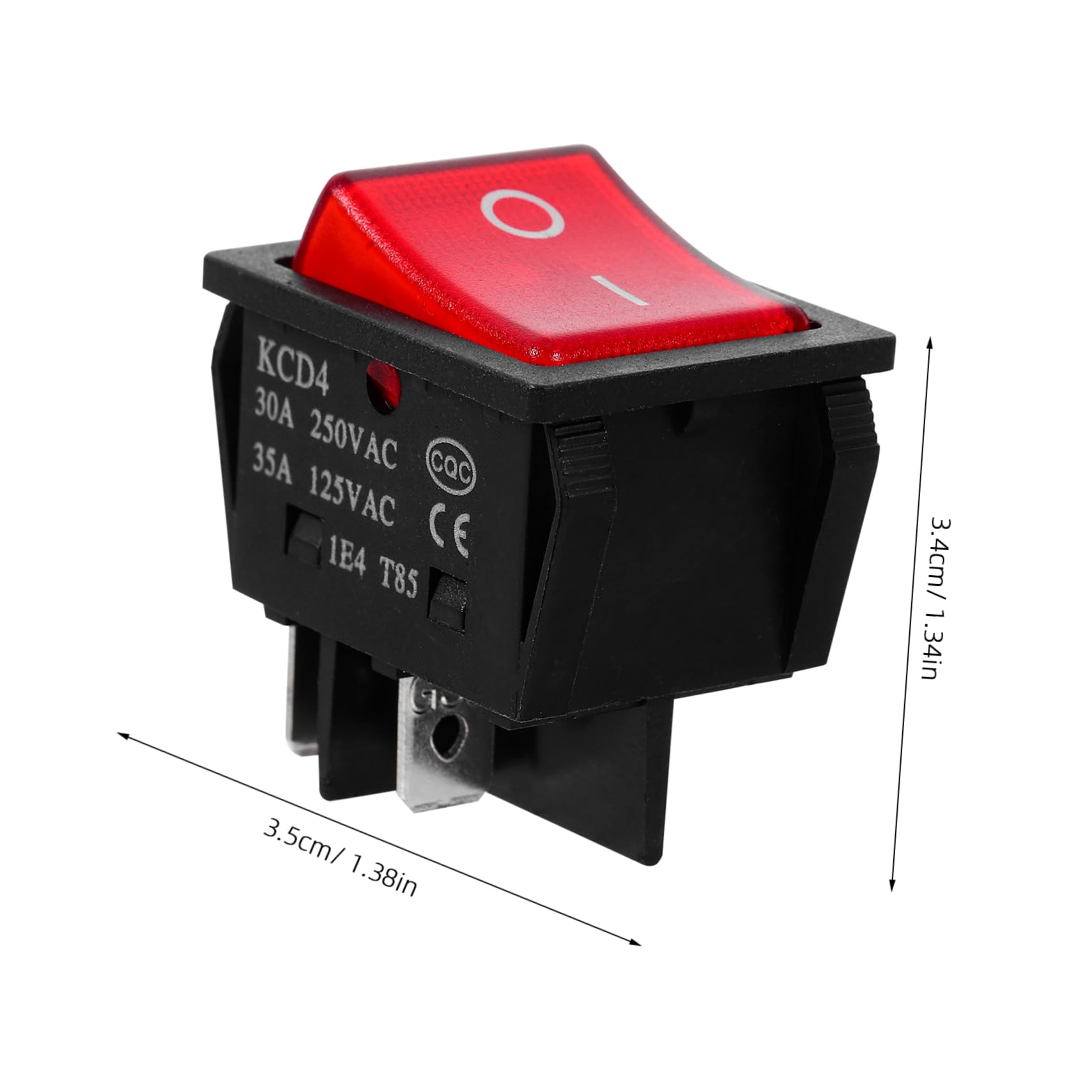 FELTECHELECTR 4 Position Boat Toggle Switch Replacement Led Lights Heavy Duty 30a/250v Rocker Switch for Vehicles