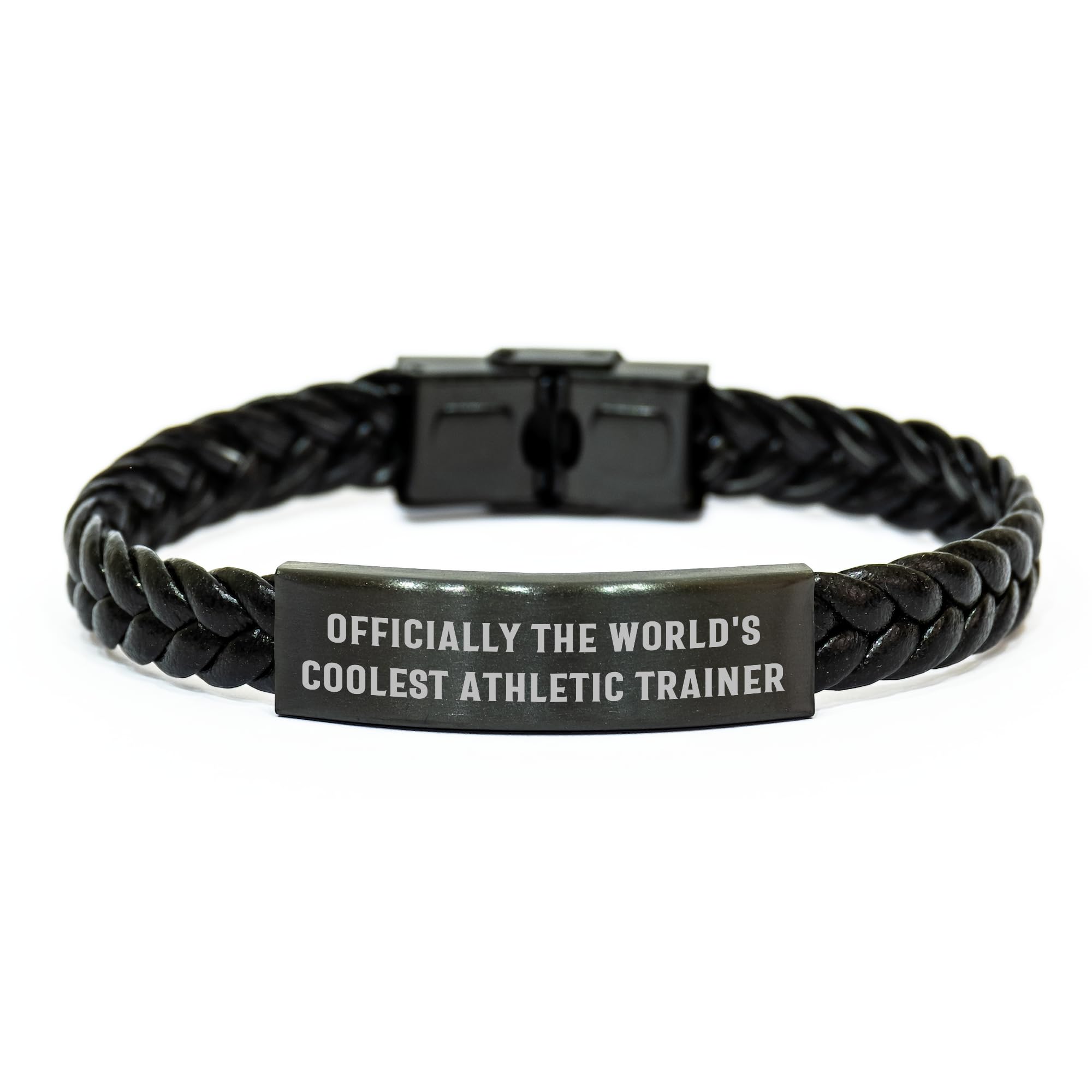 NAPAVI Officially The World's Coolest Athletic Trainer, Unique Gift for Christmas, Interlaced Leather Athletic Trainer, Beautiful Quote, Perfect for Him or Her (150-200 characters in total)