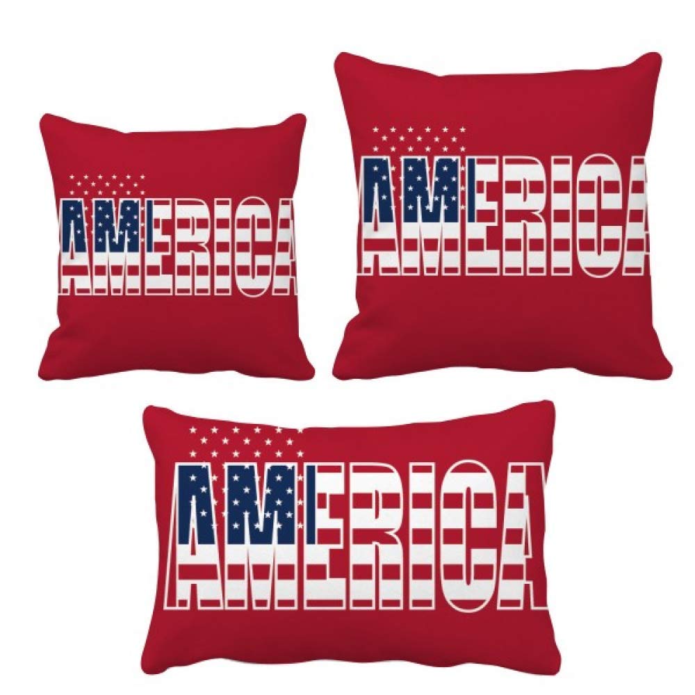 Coussins ensemble complet drapeau États-Unis pour décoration intérieure