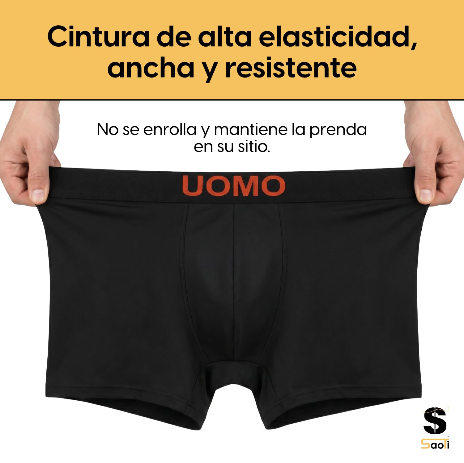 SaoTi 12 Boxer da uomo in microfibra senza cuciture, morbidi e confortevoli, colorati alla moda.