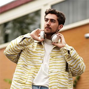 Sennheiser Consumer Audio Momentum 4 Wireless Headphones - Bluetooth Headset for Crystal-Clear Calls with Adaptive Noise Cancellation, 60h Battery Life, Customizable Sound, White (509267)