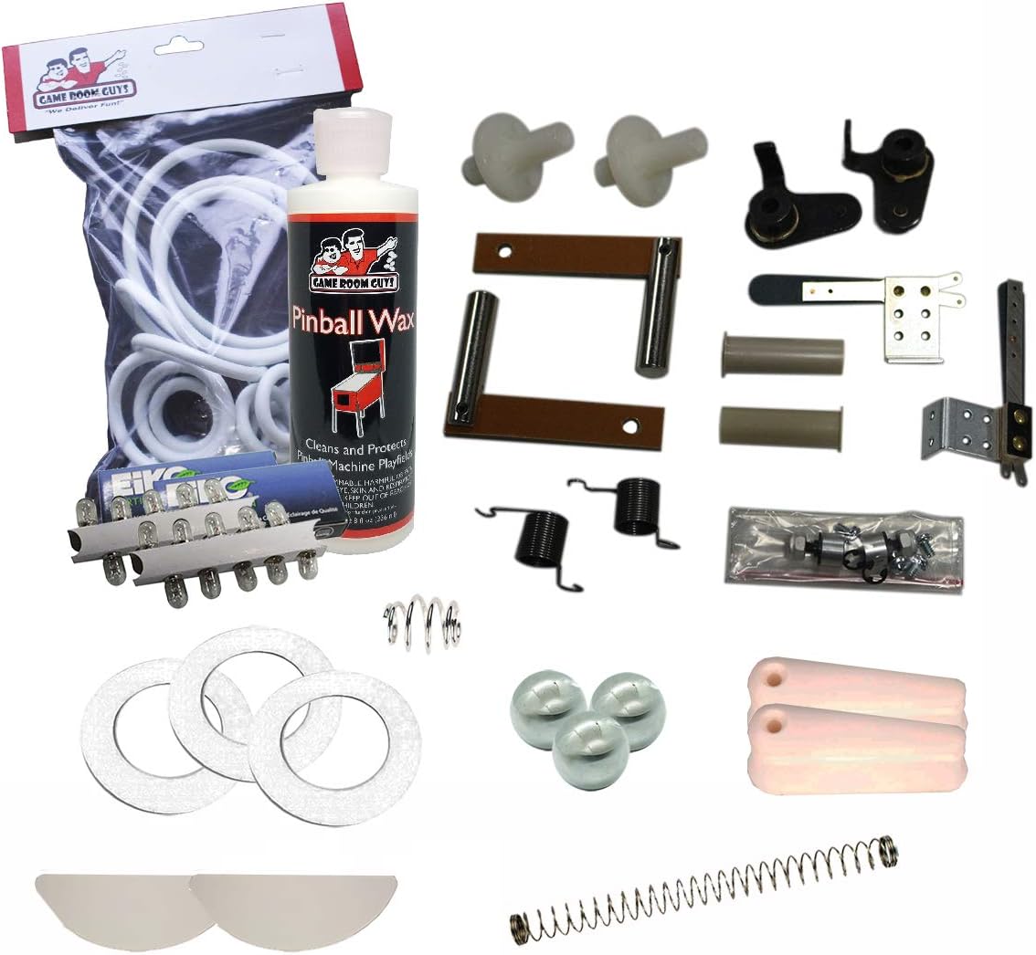 Game Room Guys 1968 Gottlieb Big Jack Pinball White Premium Maintenance Kit