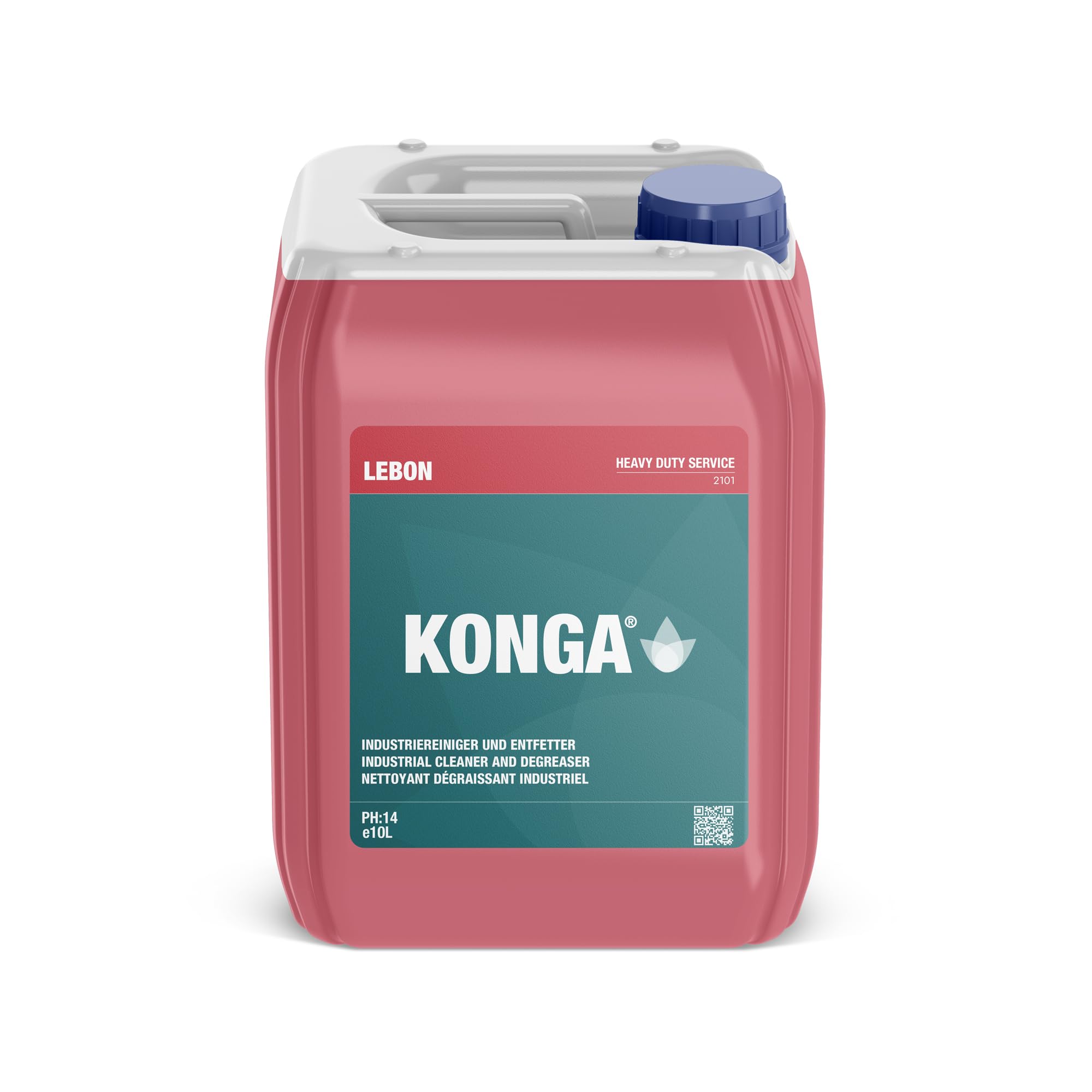 Konga® Hochleistungs-Industriereiniger & Entfetter – Professionelles Konzentrat für Garage, Motor, Maschinen & Werkstatt – Schneller Öl- und Fettentferner