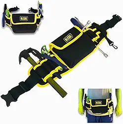 Cinto Bolsa Porta-Ferramentas Profissional Multiuso Ajustável Cinturão de Ferramentas com Compartimentos Múltiplos para Eletricista, Carpinteiro, Pedreiro e Marceneiro Trabalho e Reparos