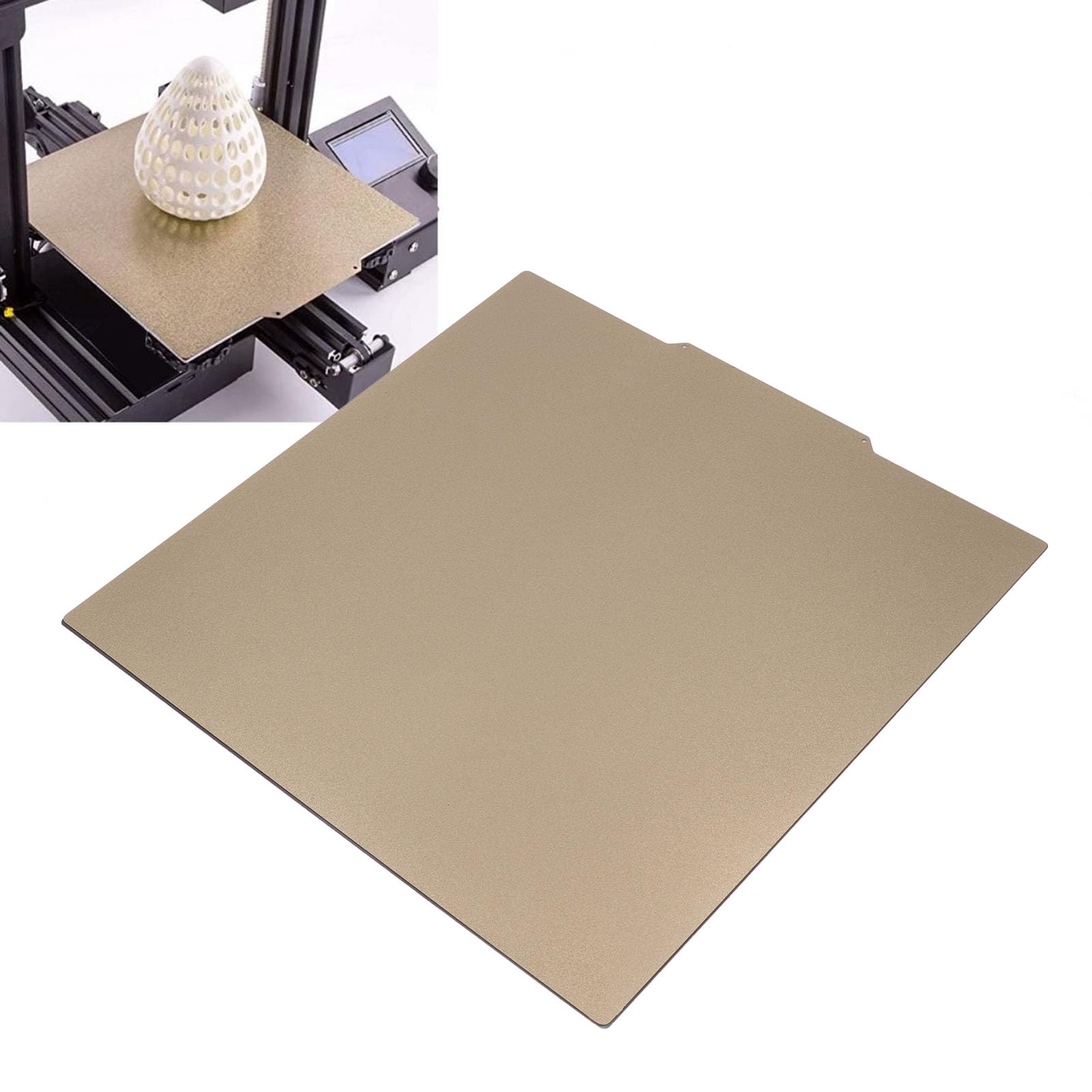 3D-Drucker-Bauplatte 430x430mm, Doppelseitige PEI-Beschichtung, Magnetische Druckplatte mit Flexibler Folie für Einfache Entnahme und Hochwertigen Druck
