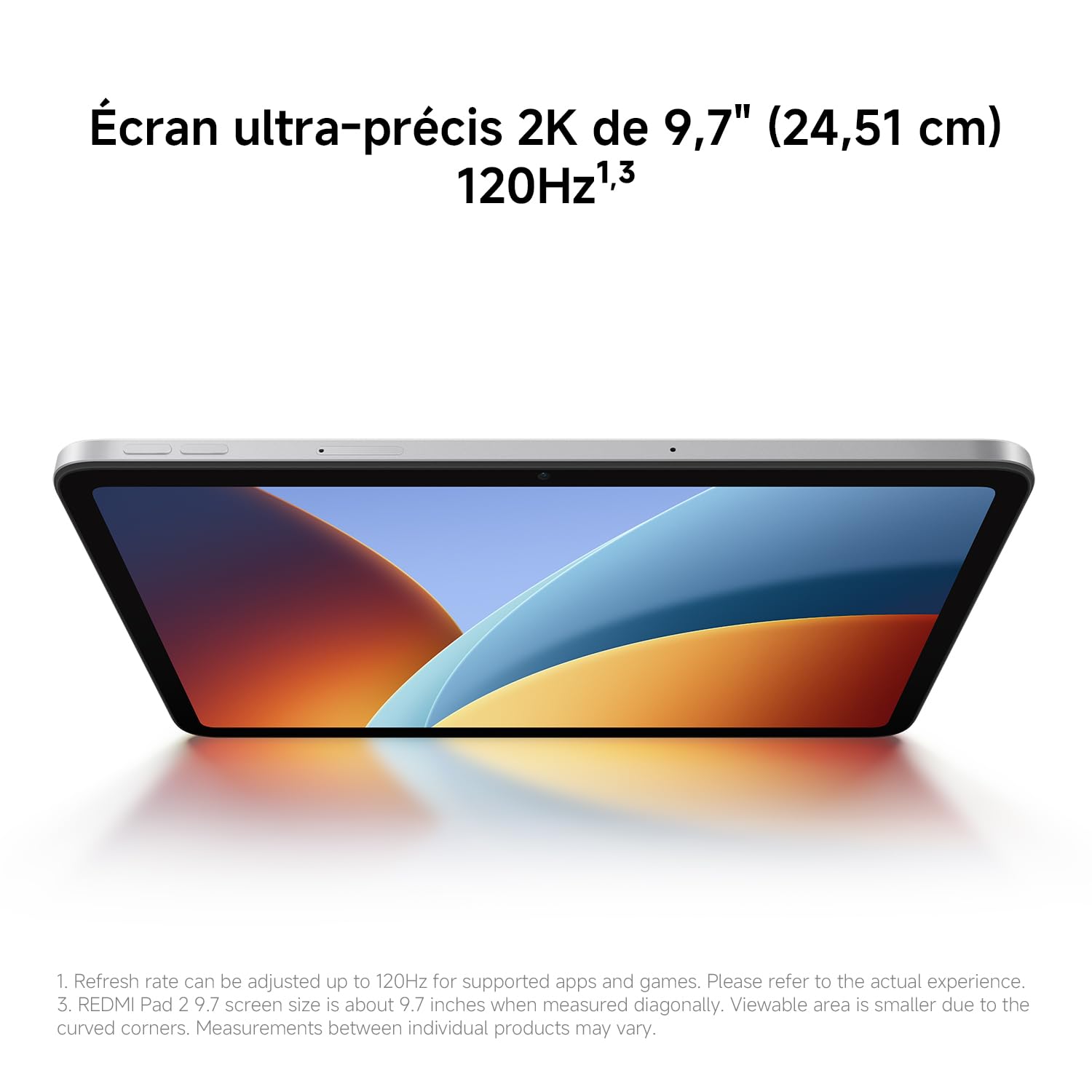XIAOMI REDMI Pad 2 4+64Go Processeur Helio G100-Ultra-Gris Graphite | Écran 11" 2,5K, batterie 9000mAh, version française officielle, 3 ans de garantie, adaptateur secteur non inclus