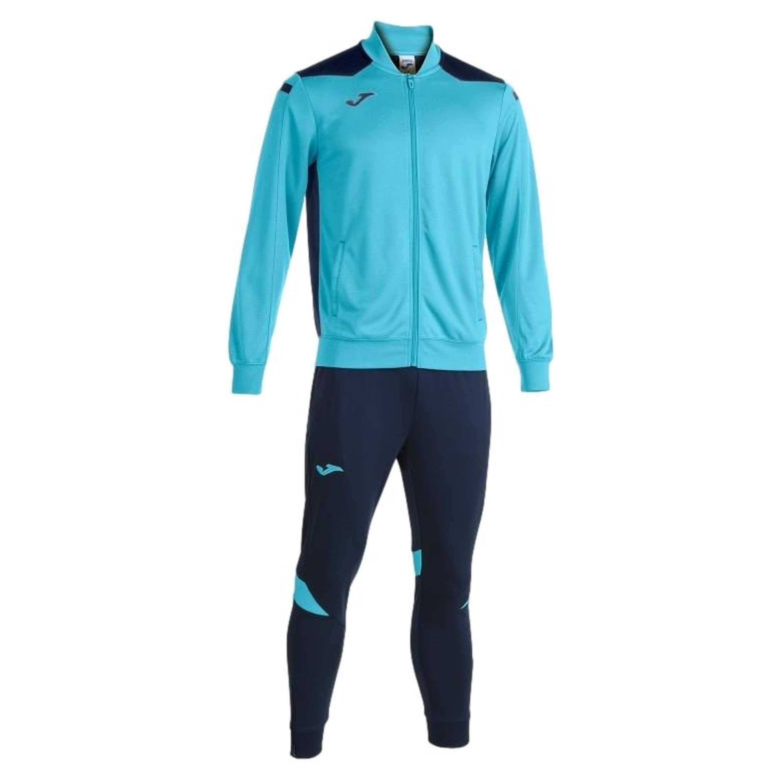 Dwuczęściowy dres Championship VI turkus fluor-granatowo