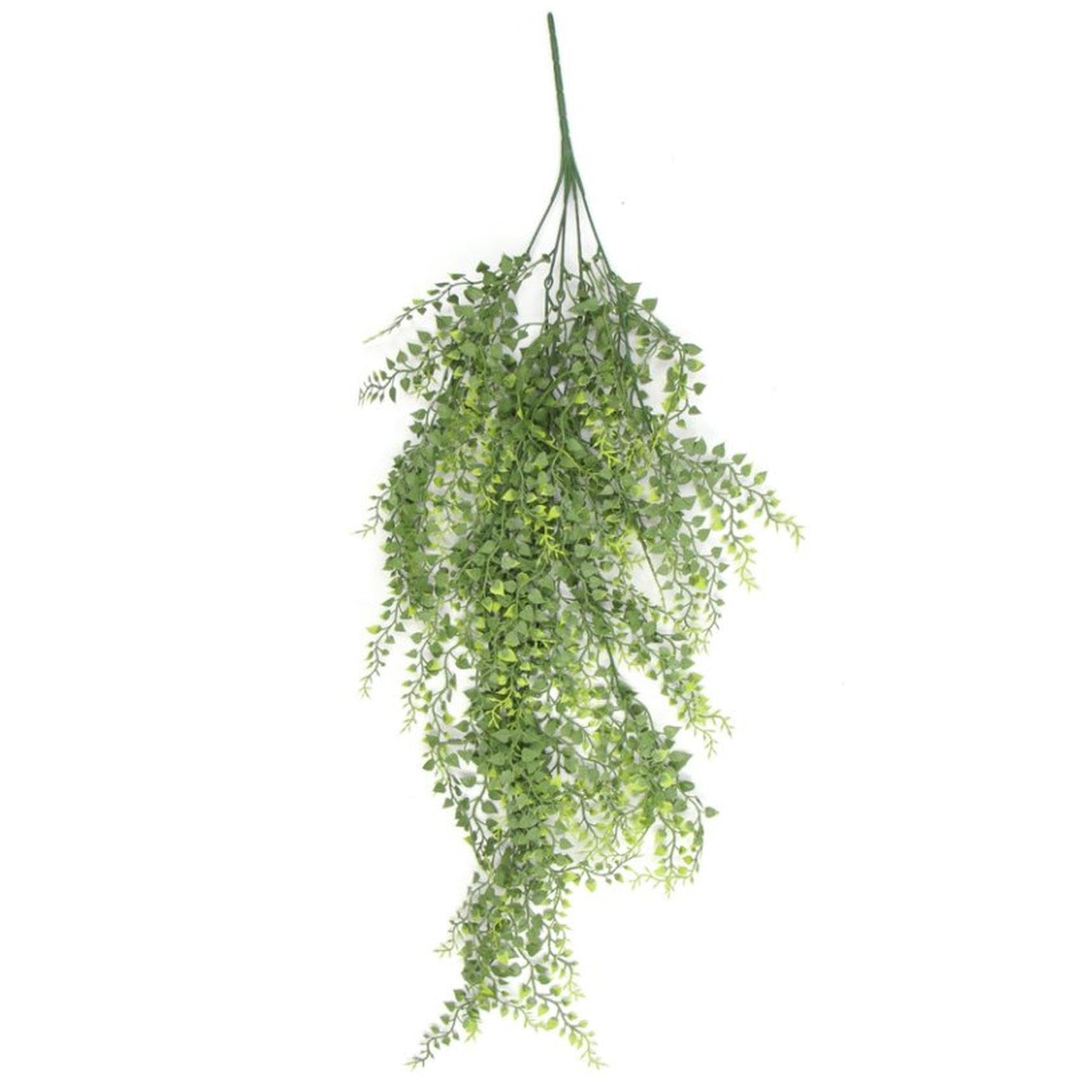 Leaf Artificial Hanging Plants Fire Resistant UV Resistant, 82cm Button Fern