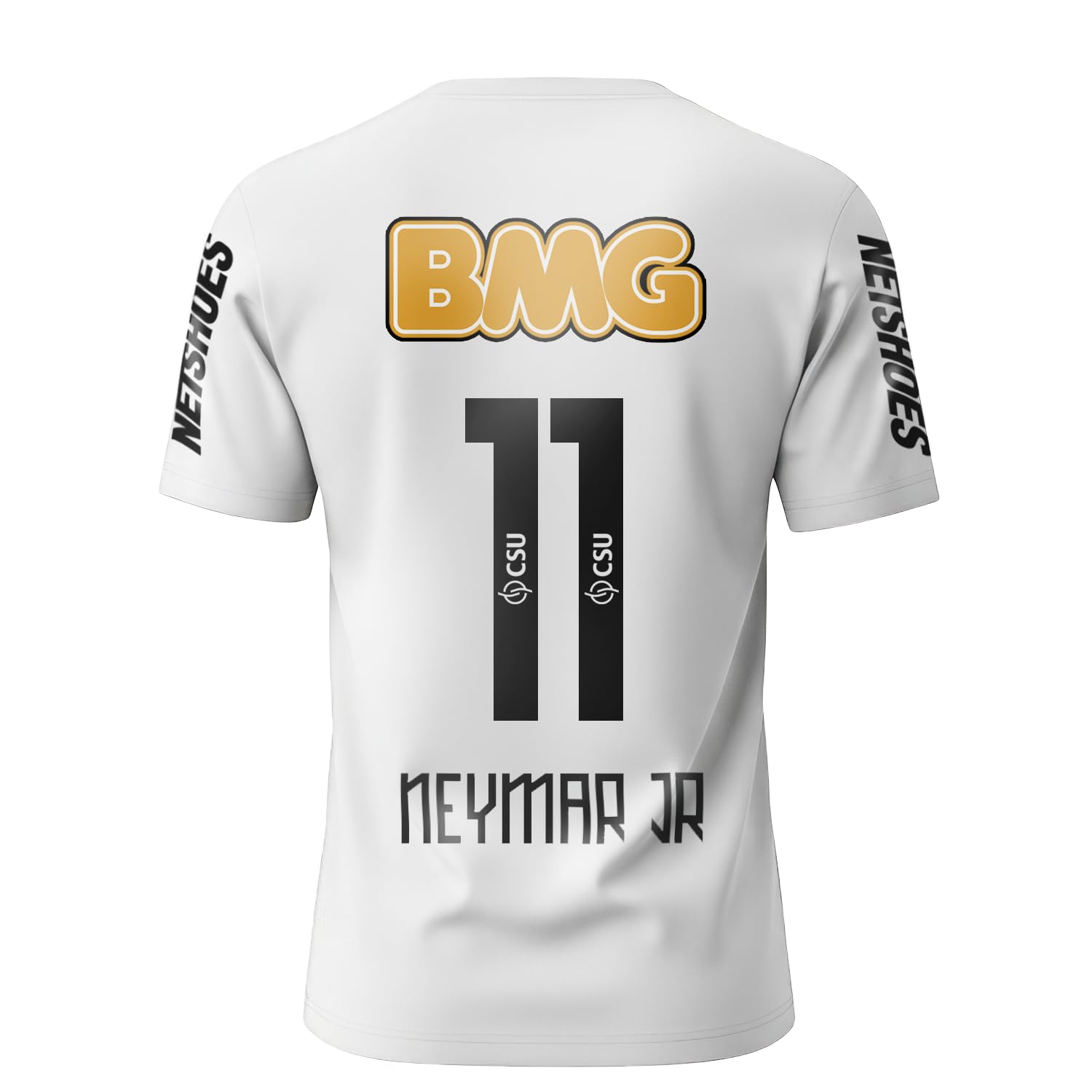 Ney Jr. #11 Santos Retro Soccer Jersey – 2012 Brazilian Classic Football Shirt – Vintage Santos Fan Jersey for Men