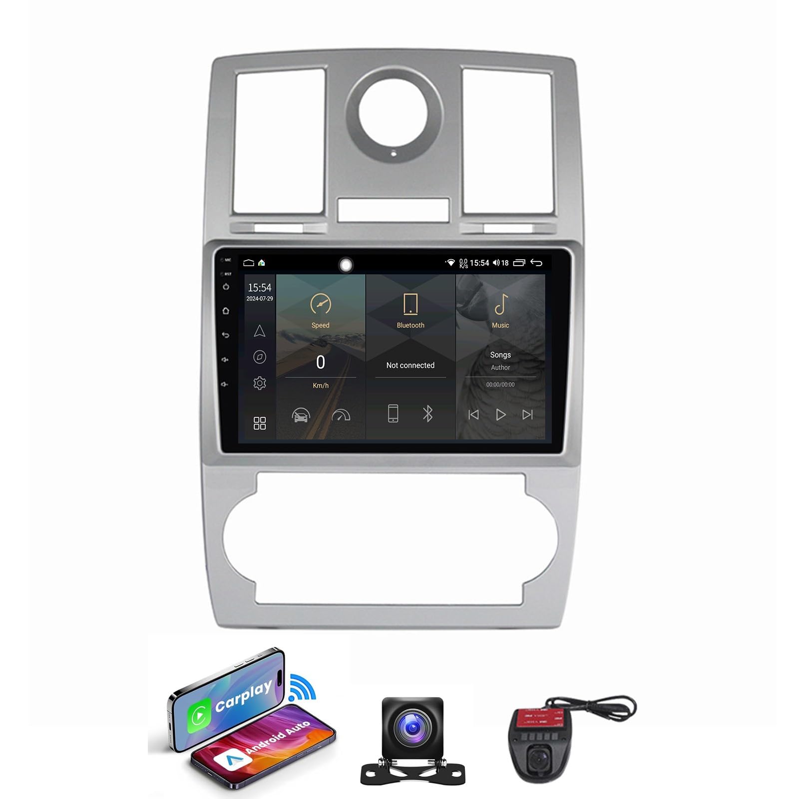 Autoradio Android 13 pour remplacer la console de votre Chrysler 300C et avoir CarPlay
