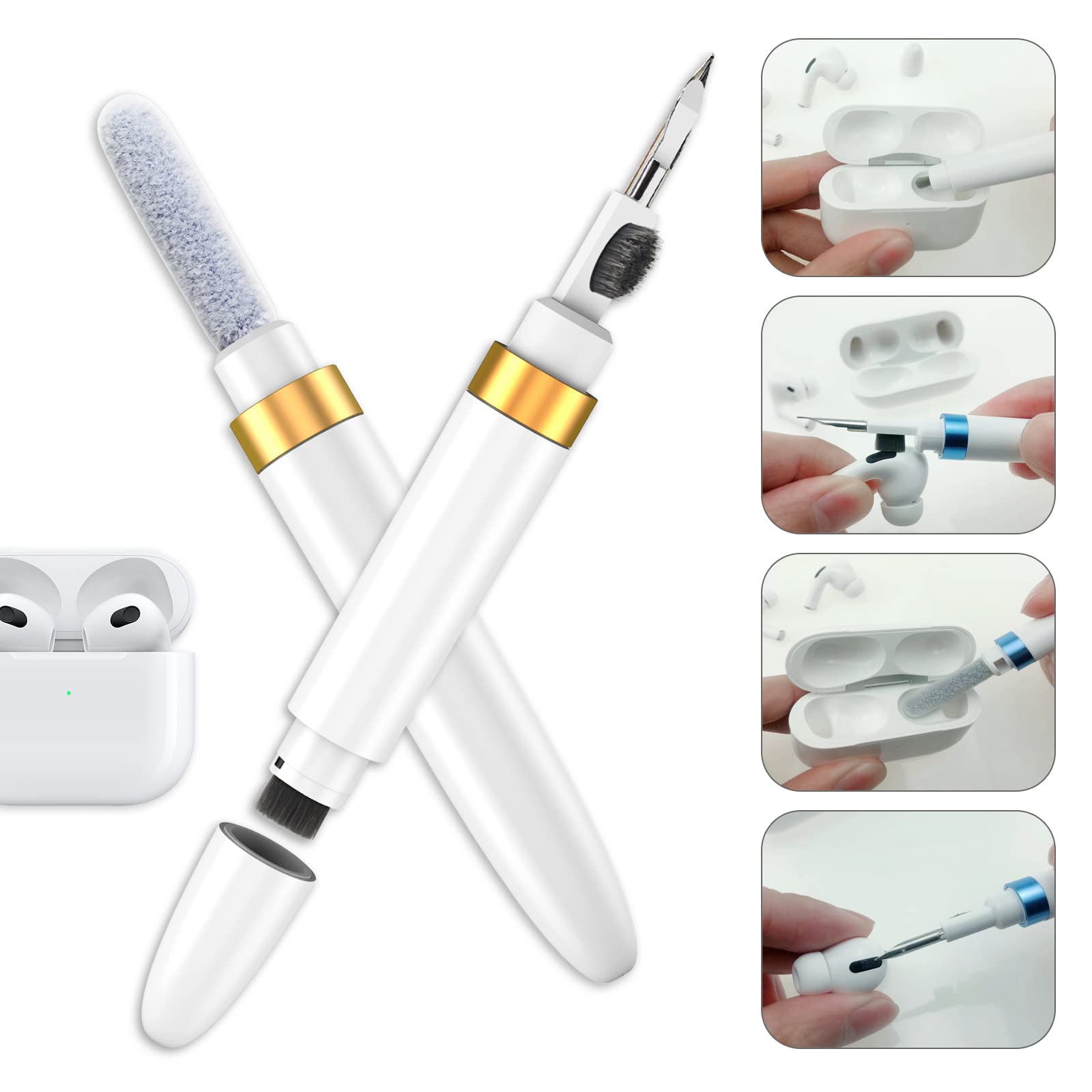 Amazon | AirPods 掃除キット 4-in-1 Bluetooth イヤホン 掃除グッズ