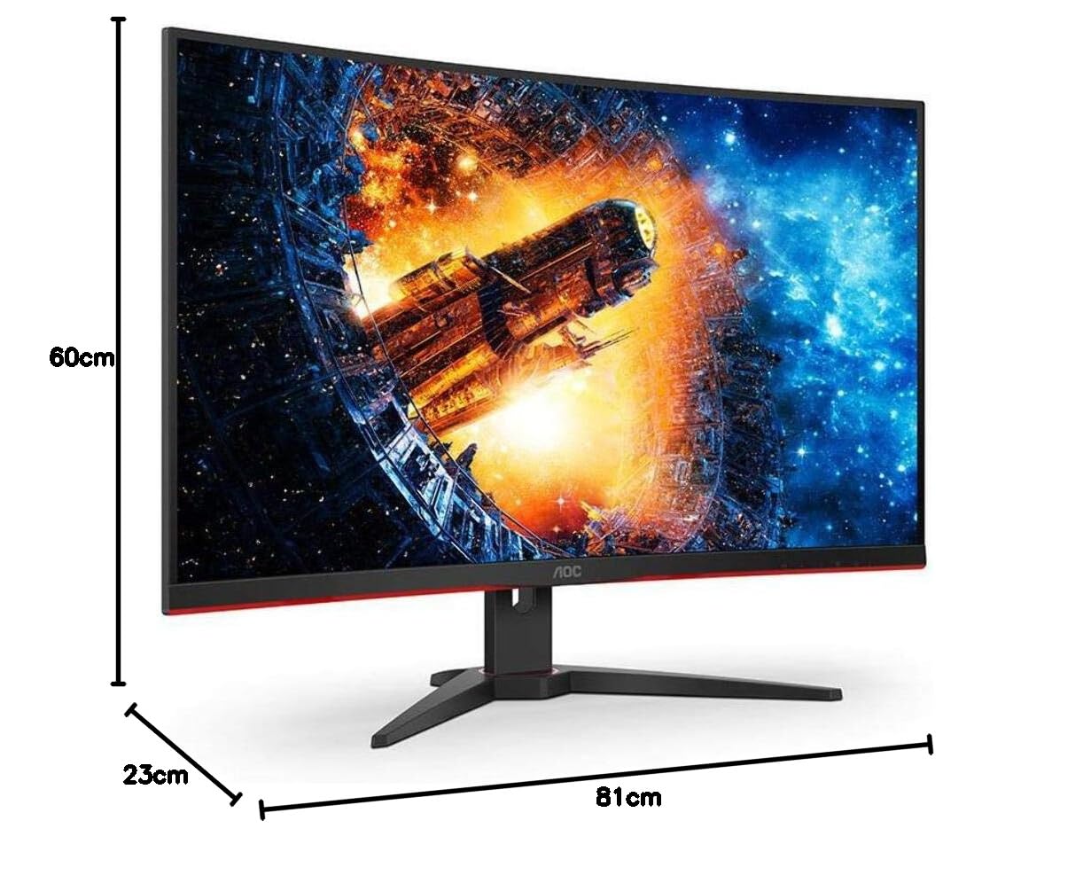 AOC CQ32G2E VA QHD Curved Monitor, 31.5