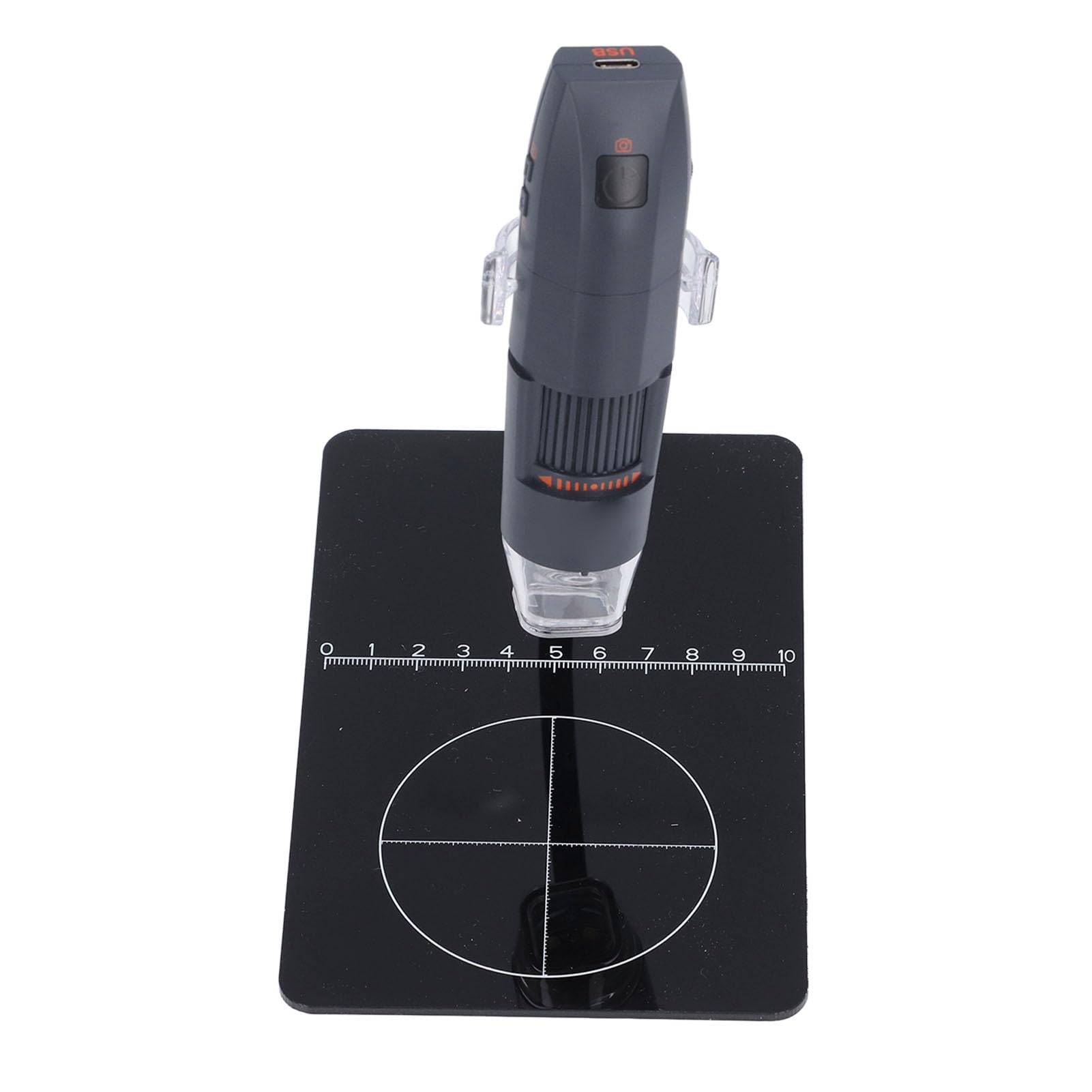 Denash Handheld HD 1000X 2MP USB -Sub -SB Microscopio Digital Mikroscope con un Soporte Ajustable para Explorar la Exploración Científica Afuera (Black)