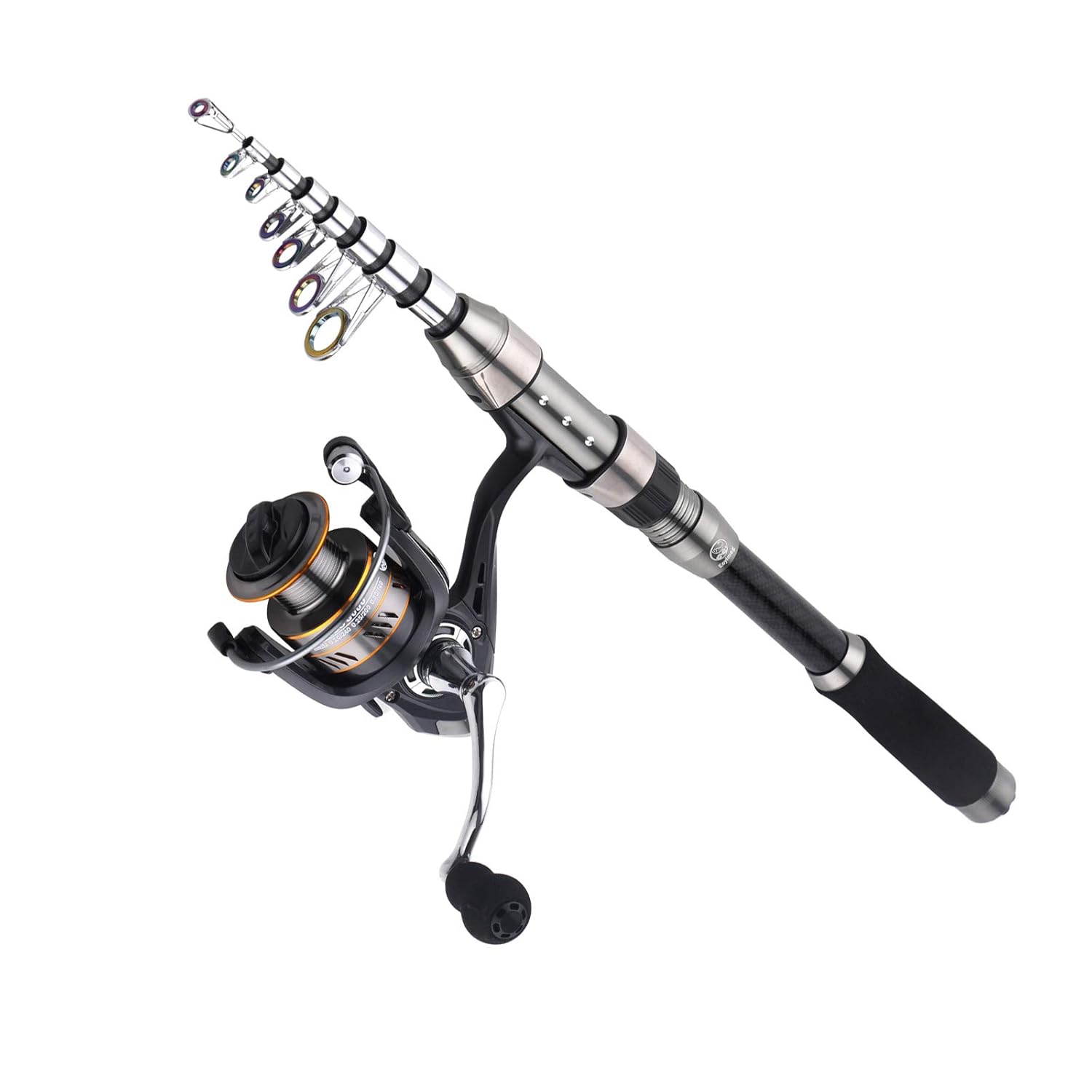 EOYIMEG Fishing Rod and Reel Combos Carbon Fiber Telescopic Fishing Rod