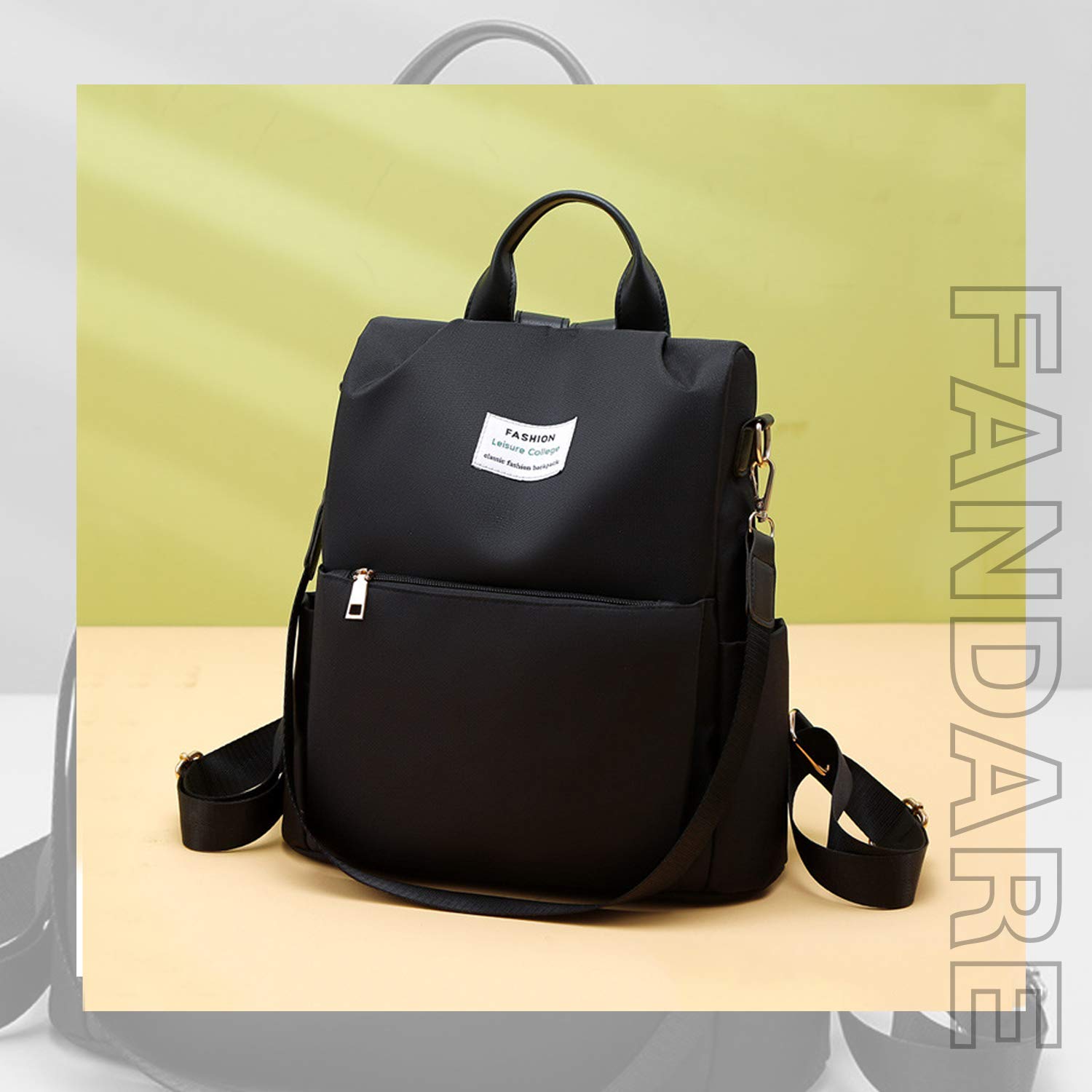 FANDARE Bolsos Mochila Mujer Bolsa de Hombro Antirrobo Bolso Mochilas Tipo Casual Niña Bolsas Escolares Adolescente Daypacks para Outdoor Viaje 3 in 1 School Bag Impermeable Nylon