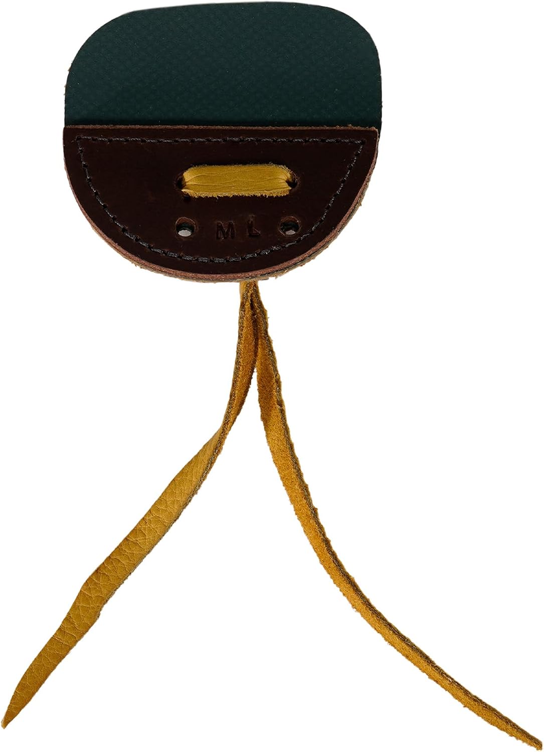 Hornet 3-Under Duratab – Handmade USA Leather Finger Tab for Traditional Archery (Bison & Elk) - Available in Medium or Large Sizes – Right or Left Hand Options