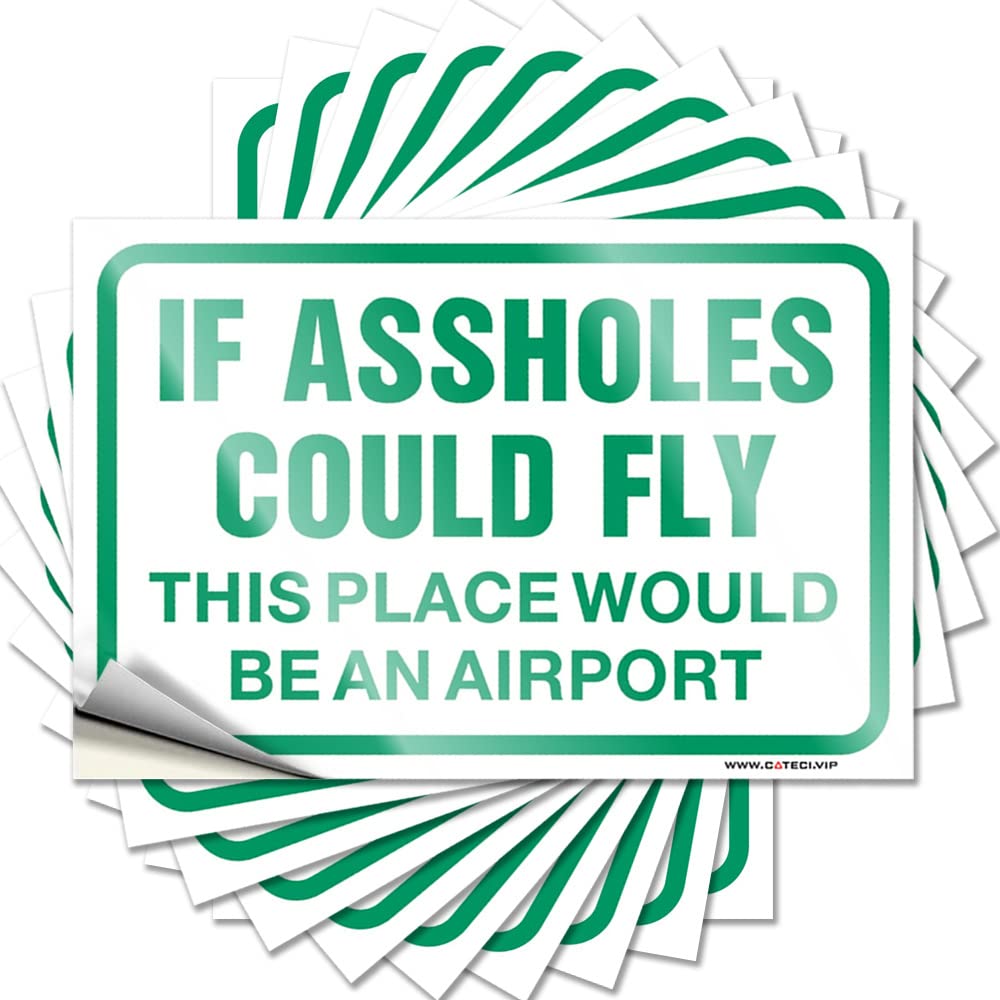 Lake Decal Case | If Assholes Could Fly This Place Would Be an Airport Book Christmas Sticker Pack(12X18CM)