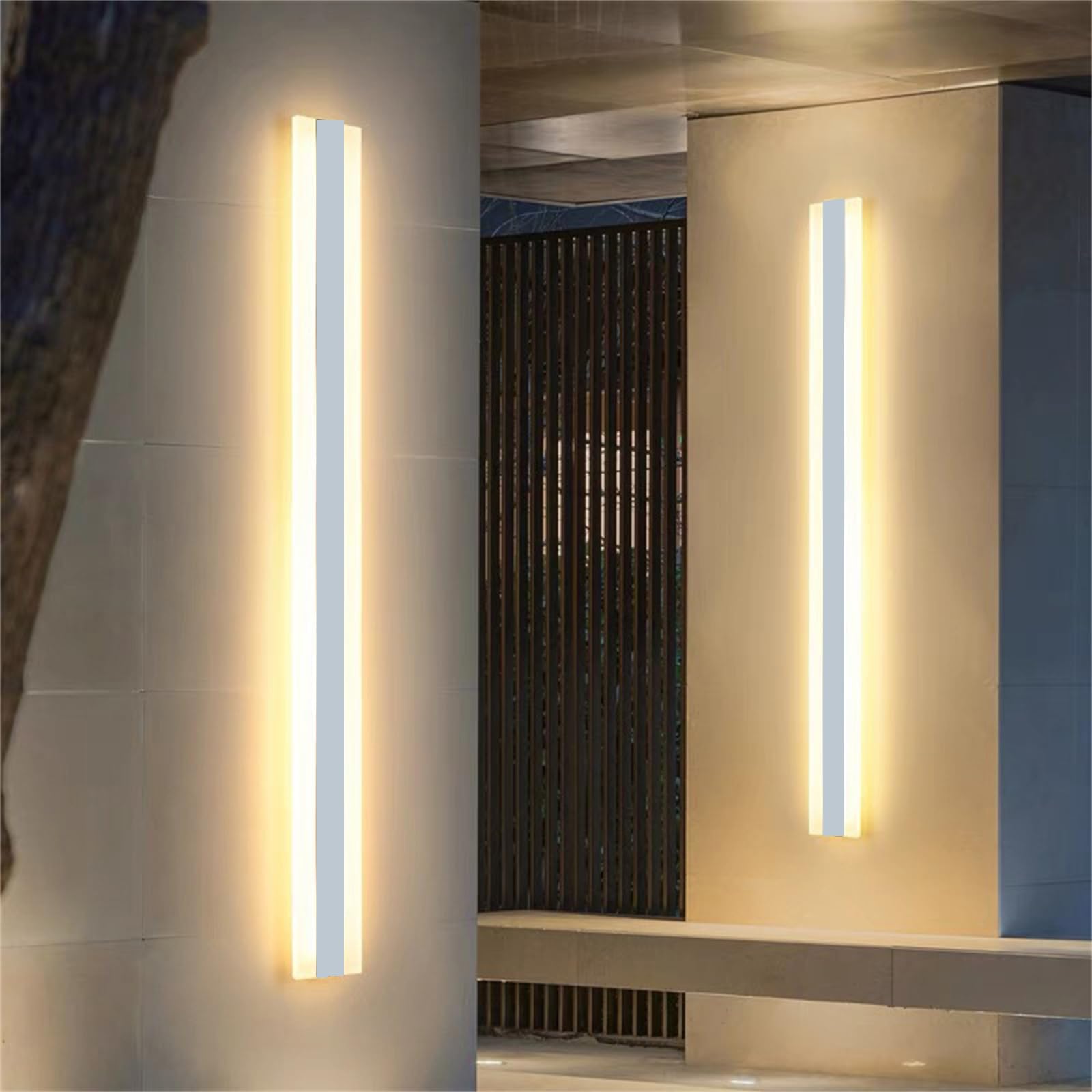 HELCEKOU LED Waterproof Wall Light - Outdoor Garden & Villa Sconce, IP65 Long Strip Design for Hallway Indoor Decoration, Stylish Durable Lighting Solution