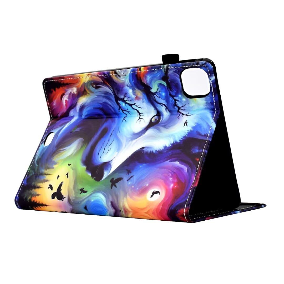 ProCase Coque Pour IPad Air 11 Pouces (M3) 2025/(M2) 2024, Air 5ème 2022/4ème 2020 10.9 Pouces, Étui De Protection Anti-Chute, Rabat Magnétique Stable -Rouge