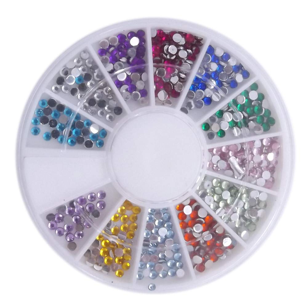 Warm Girl 5 Wheels Crystal Rhinestone in 5 Different Shapes Decoration for Nail Art