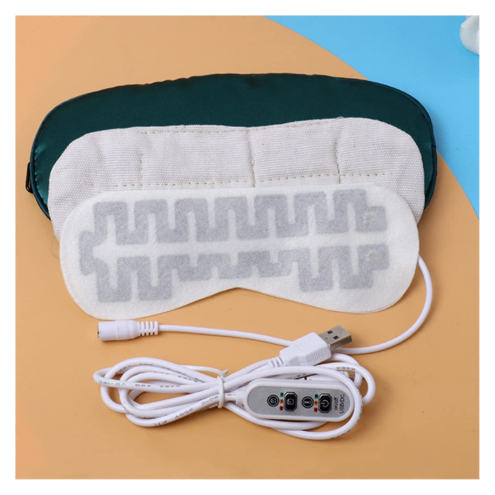 Home Spa Sauna Accessoires Verwarmd oogmasker om te slapen USB Lavendel verwarmd oogmasker warme stoom droge oog masker elektrische temperatuur verwarming warm oogmasker (Color : Pink
