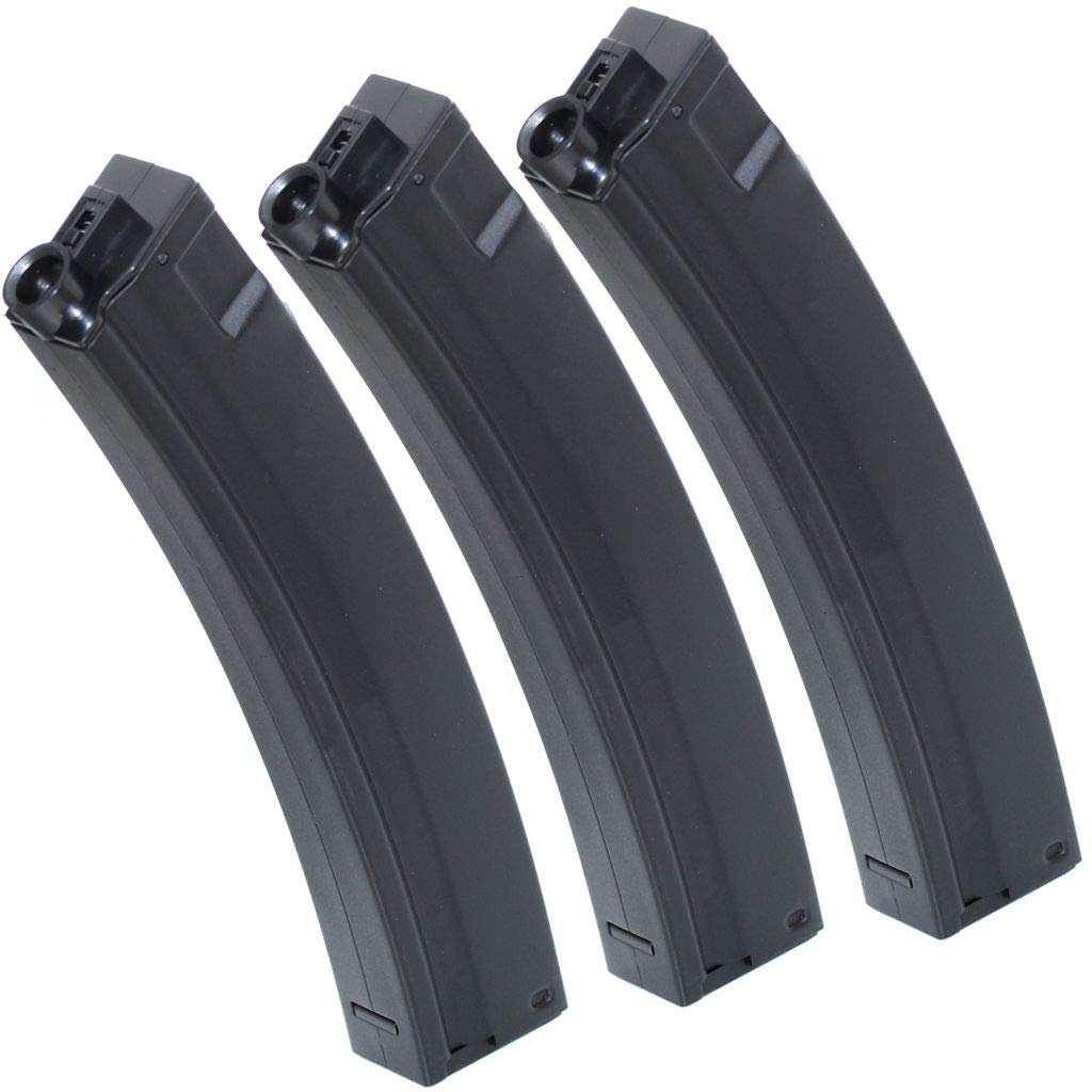 Airsoft CYMA 3pcs 120rd Mid-Cap Mag Long Magazine For Tokyo Marui ICS JG G&P MP5 AEG BK